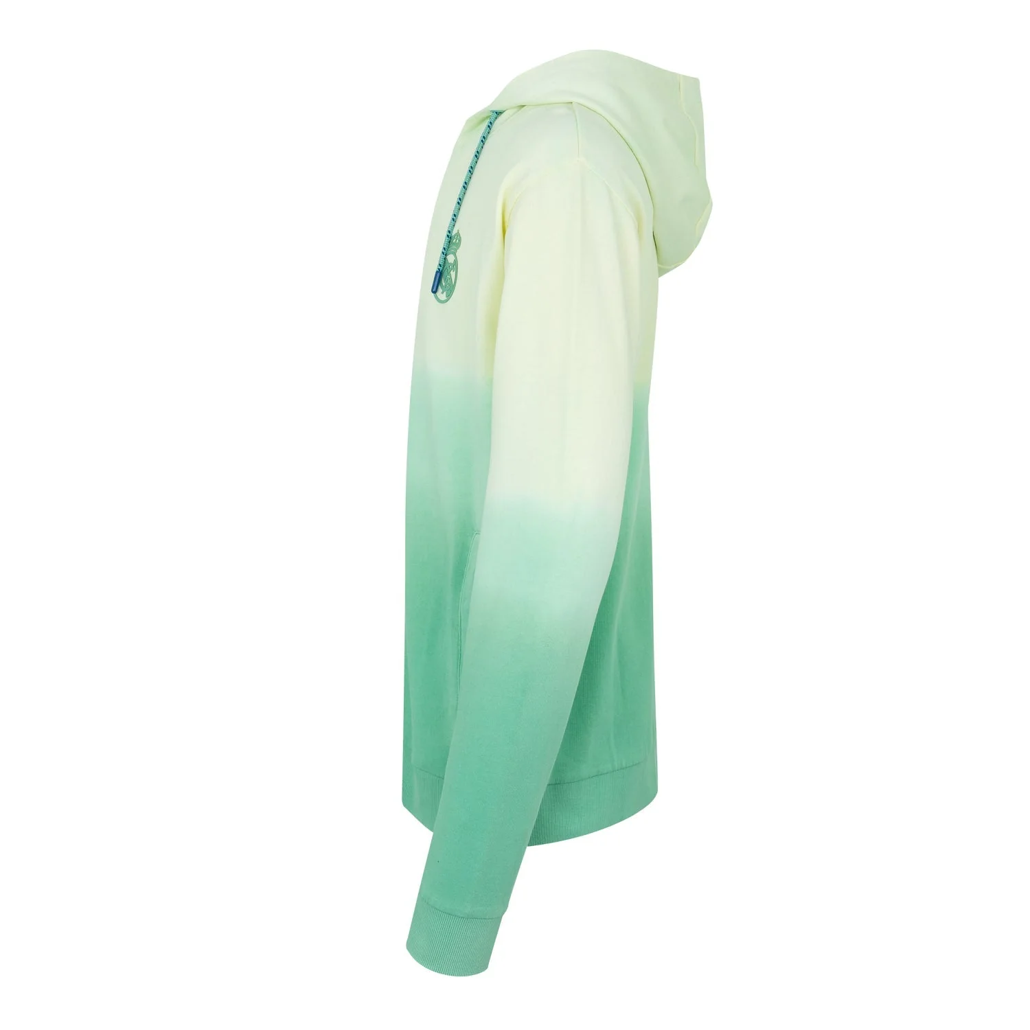 Sunset Festival Mens Dip Dye Zip Hoodie White - Image 2