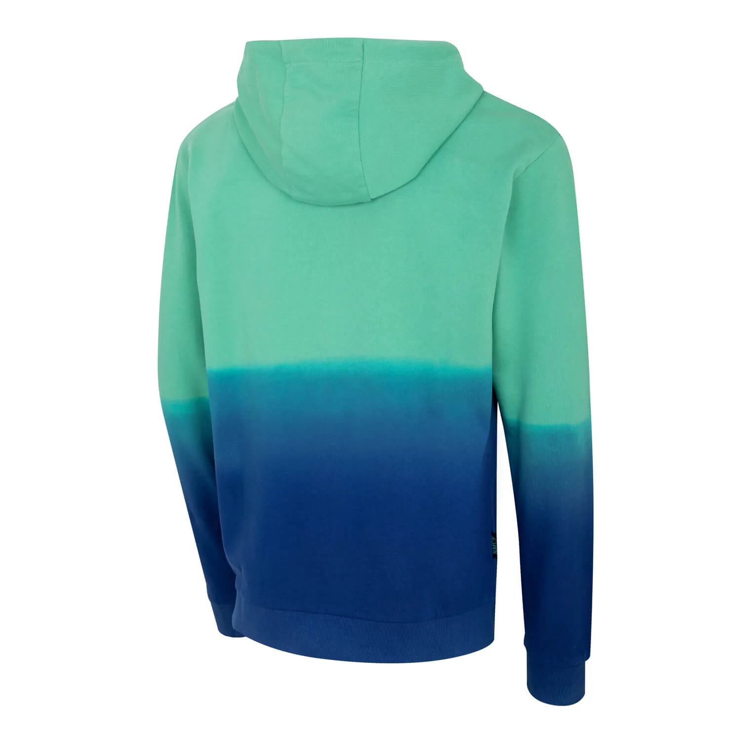 Sunset Festival Mens Dip Dye Zip Hoodie Blue - Image 2