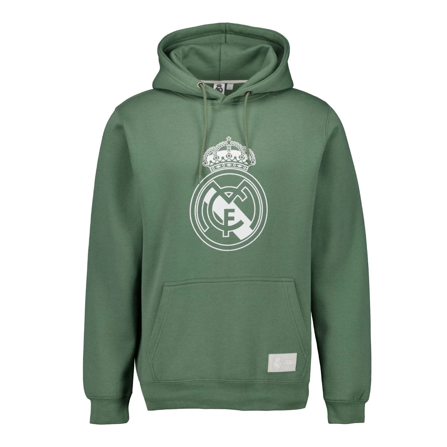Men’s Dark Green Color Crest Hoodie Real Madrid