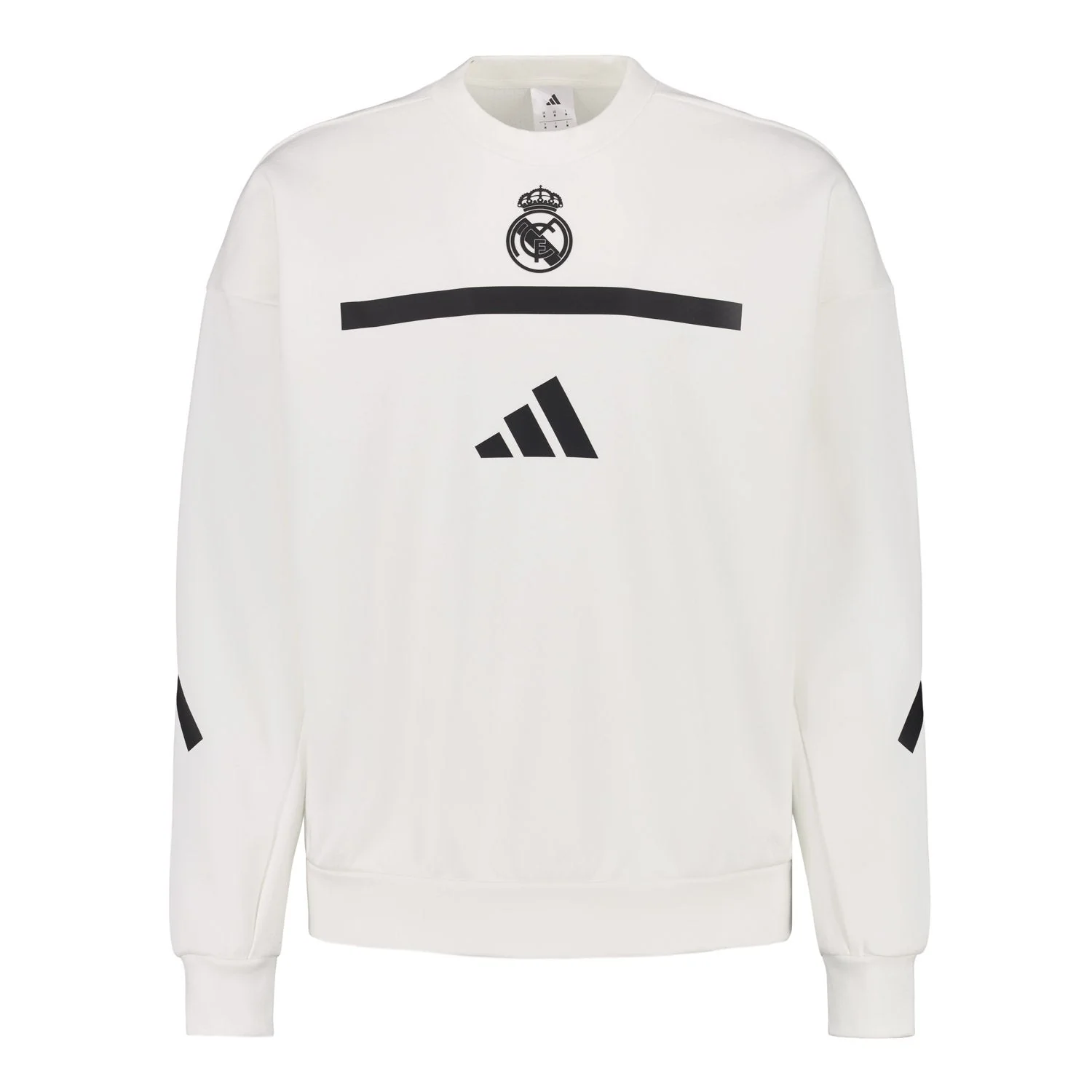 Mens adidas Real Urban Crew Sweatshirt White