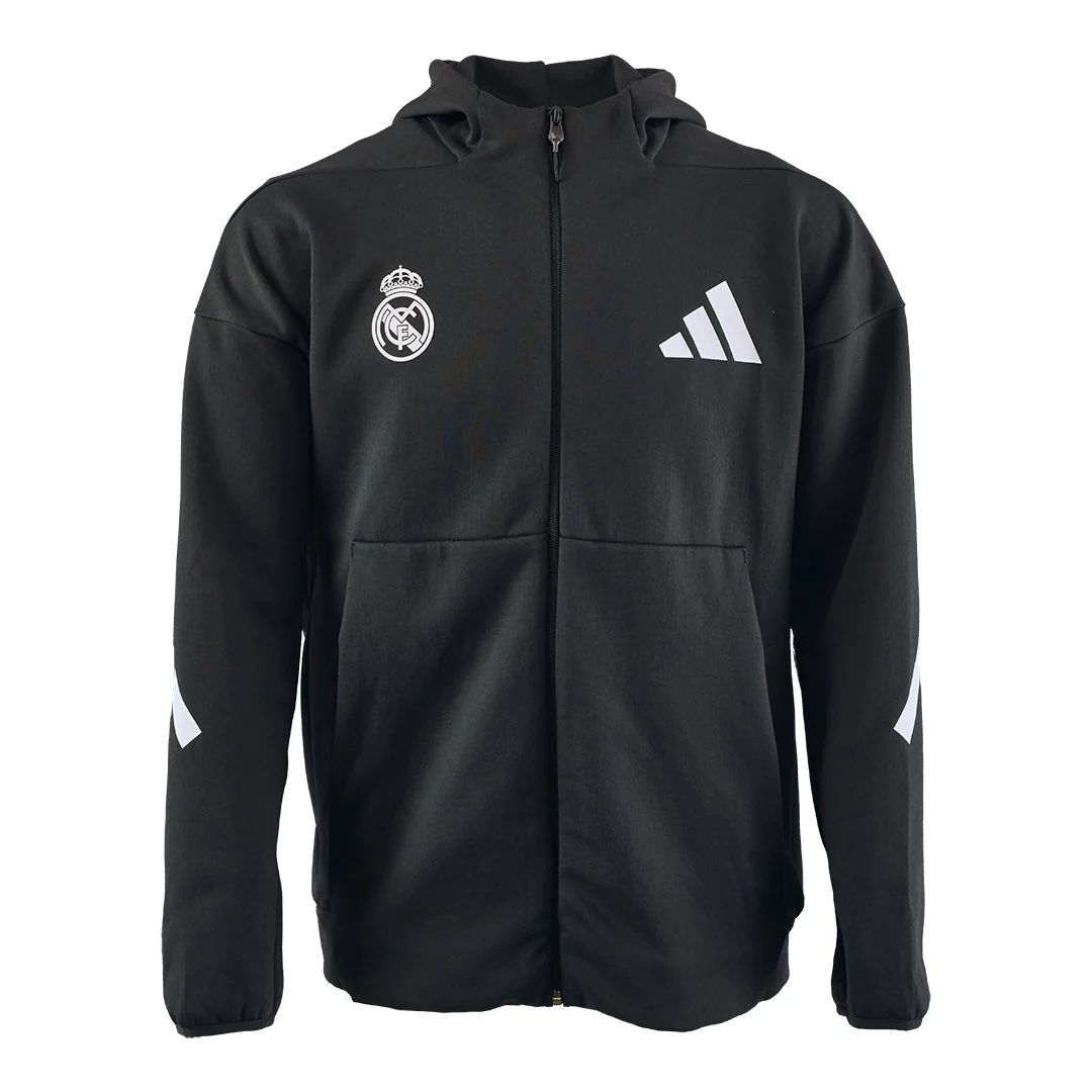 Mens adidas Real Urban Full Zip Hoodie Black