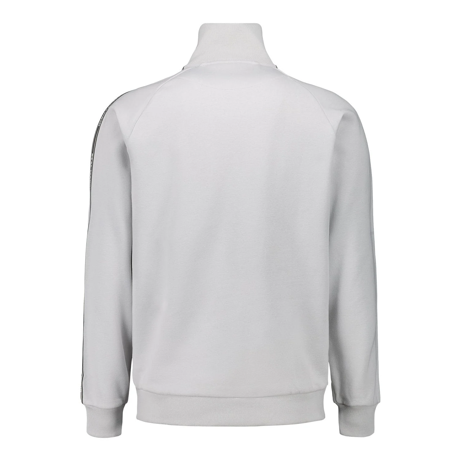 Mens Tape Zip Sweatshirt Grey - Image 2
