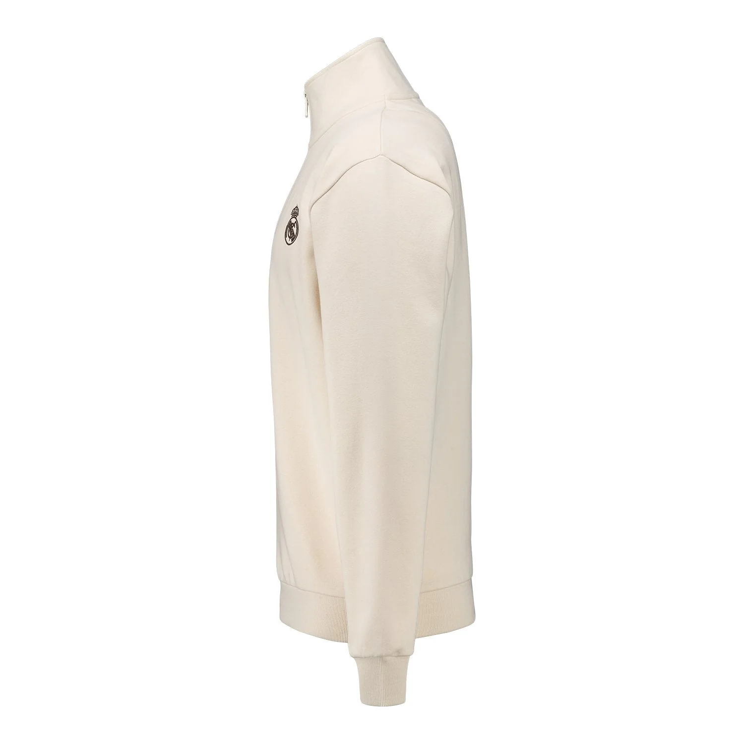 Men’s Beige Classic Zip Sweatshirt - Image 2