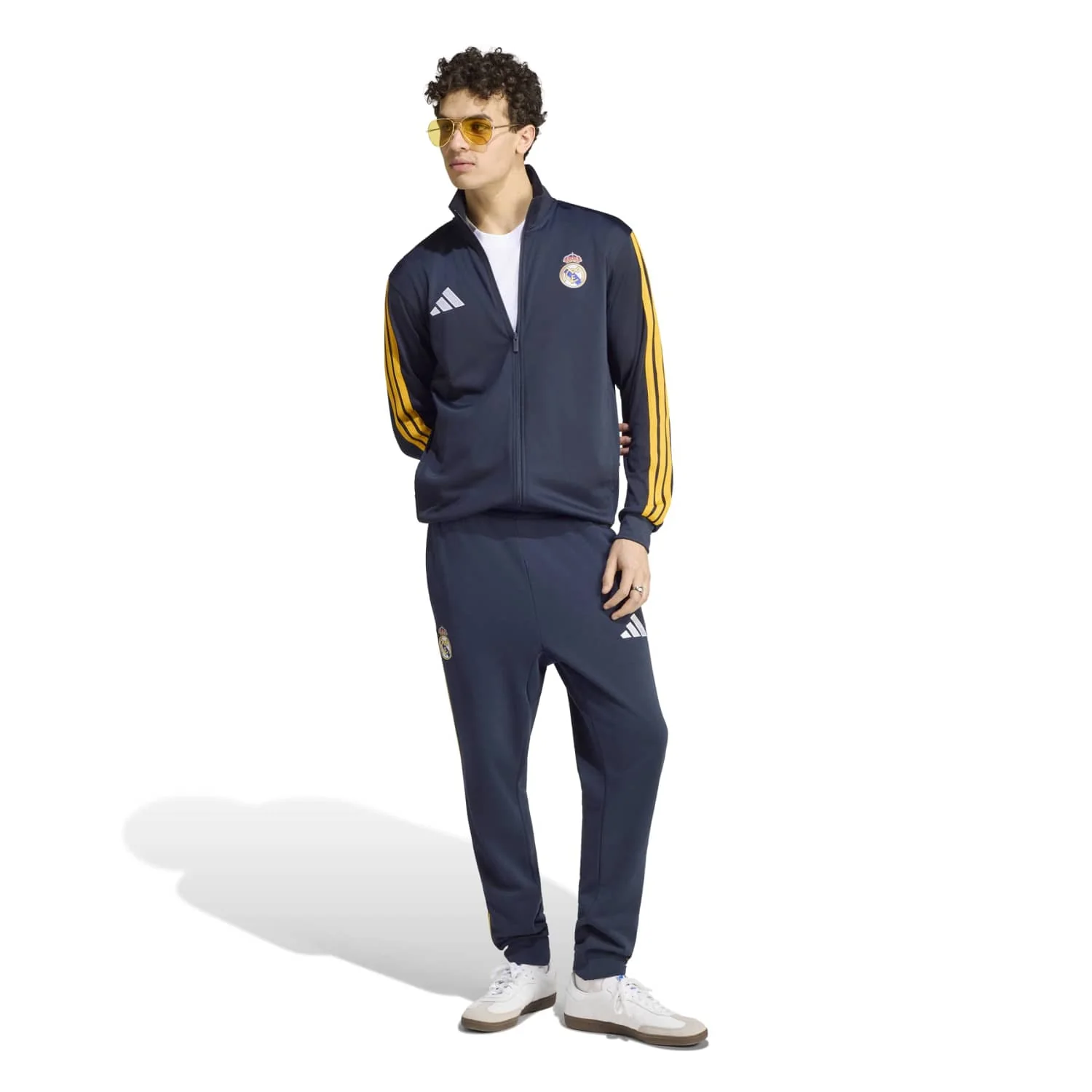 Mens adidas DNA Track Top 26/27 Navy - Image 4