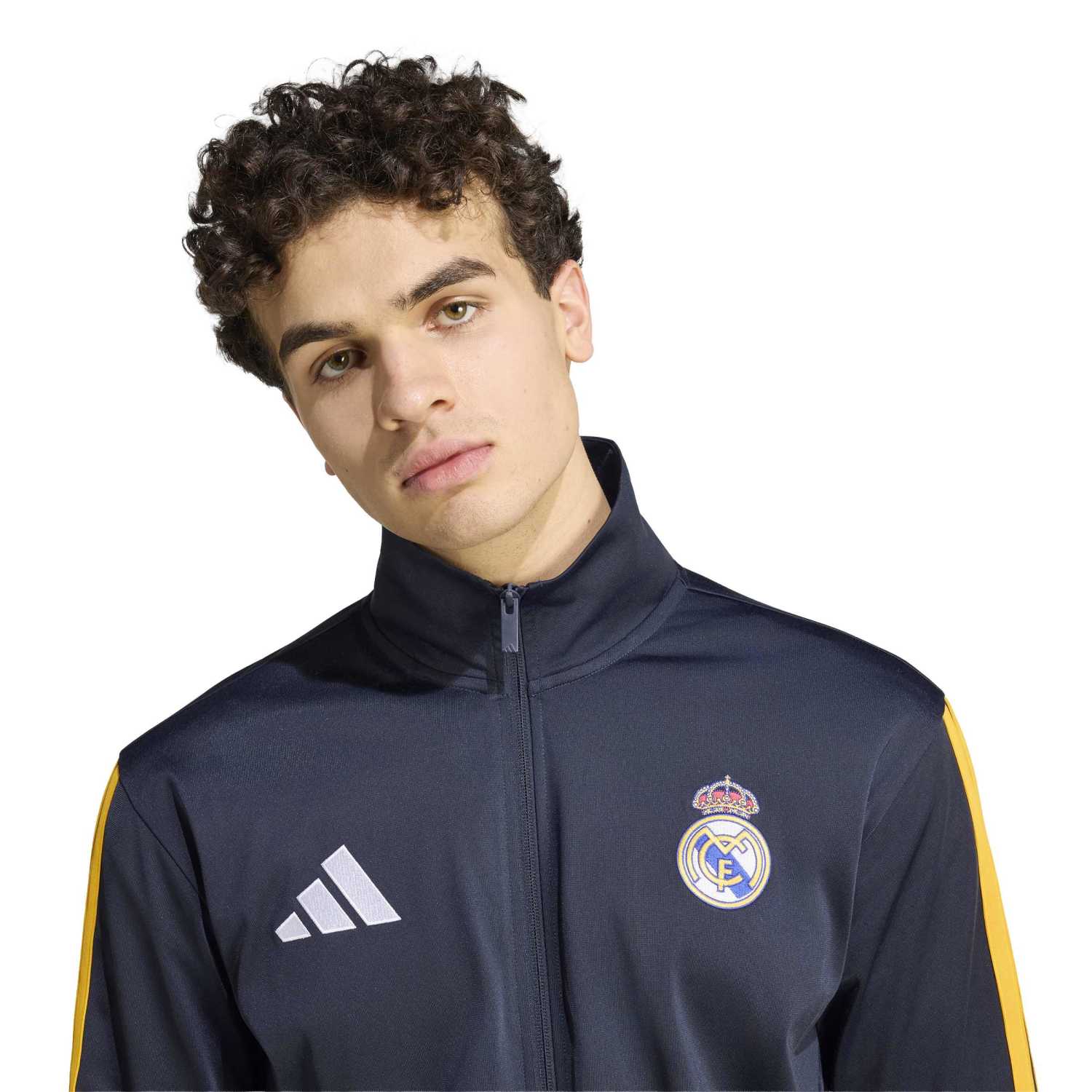 Mens adidas DNA Track Top 26/27 Navy - Image 5