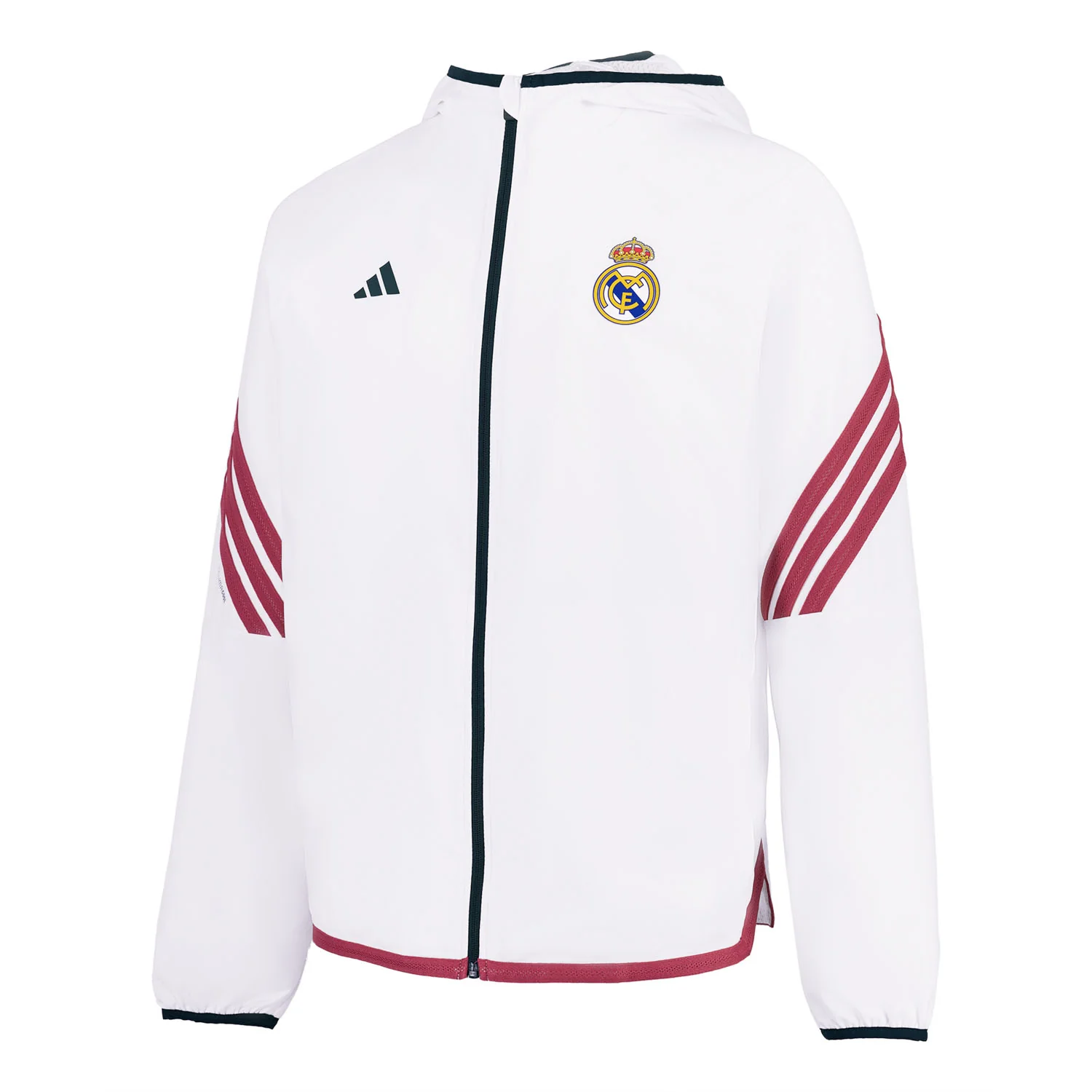 Mens Basketball Warm Up Jacket 26/27 White - Image 3