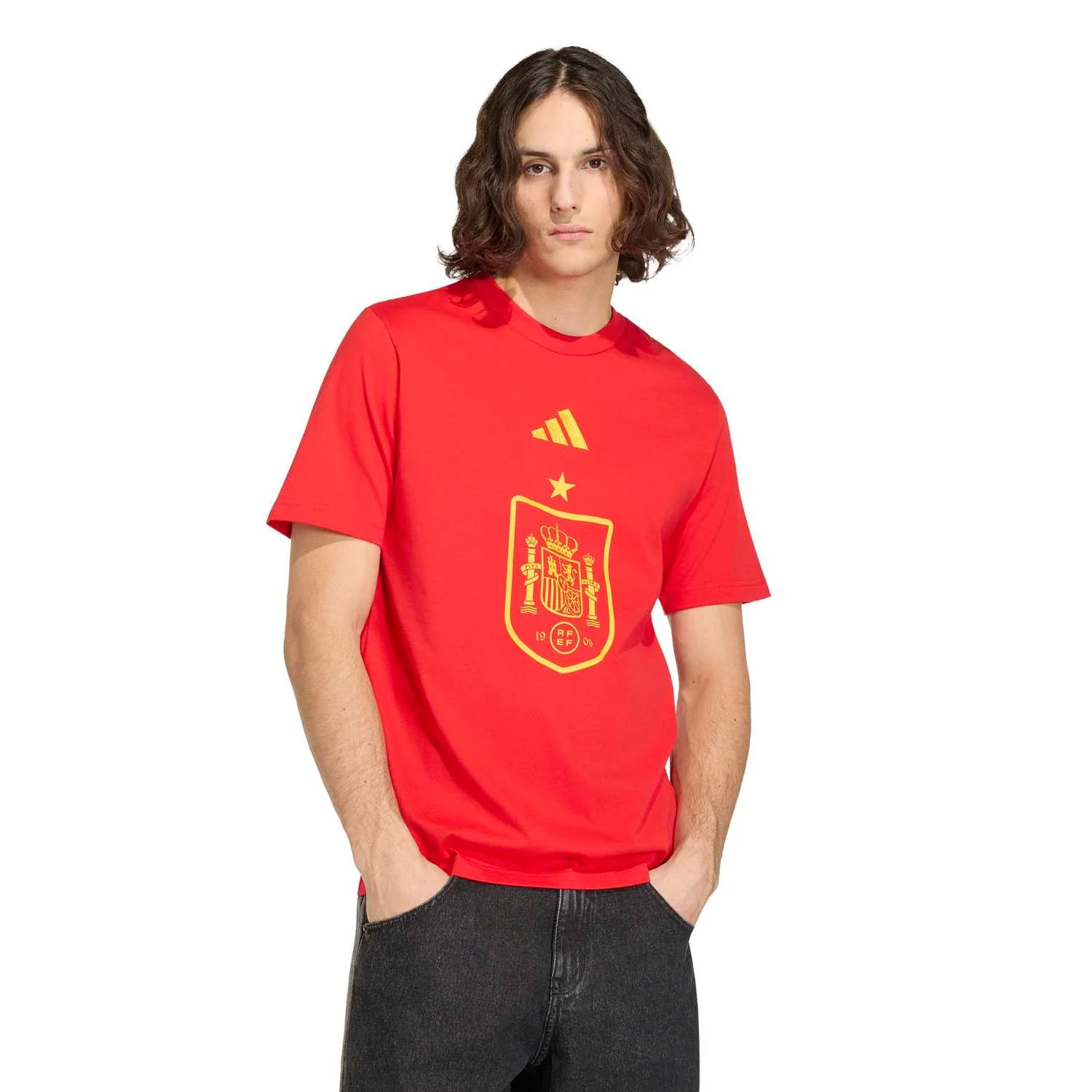 Spain Mens adidas DNA Graphic T-Shirt World Cup 2026 - Image 2