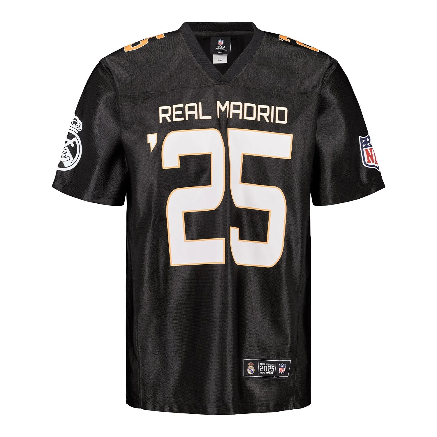Men’s Real Madrid x NFL Black T-Shirt
