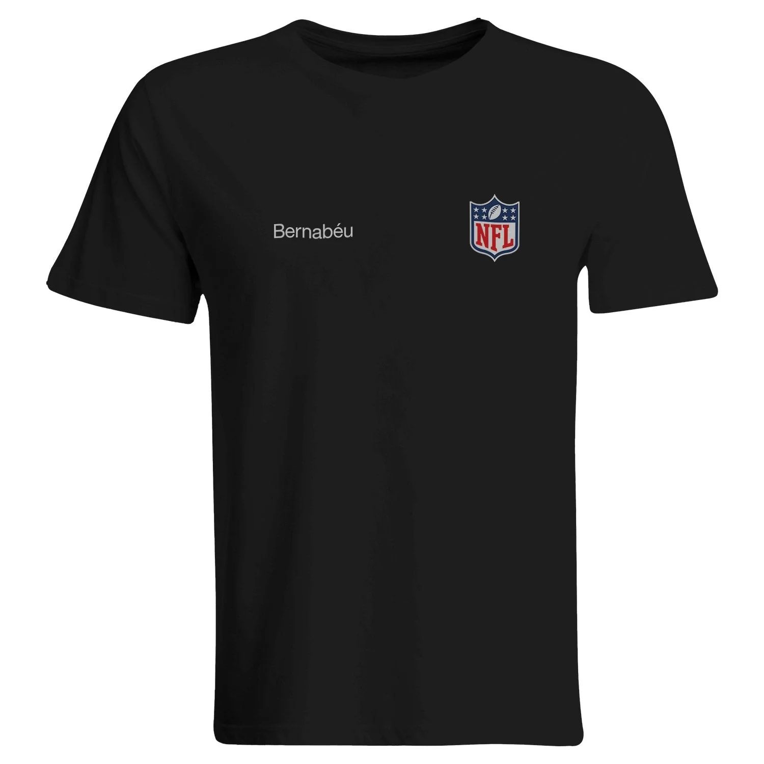 Men’s Black Bernabéu x NFL Crest T‑Shirt - Image 2