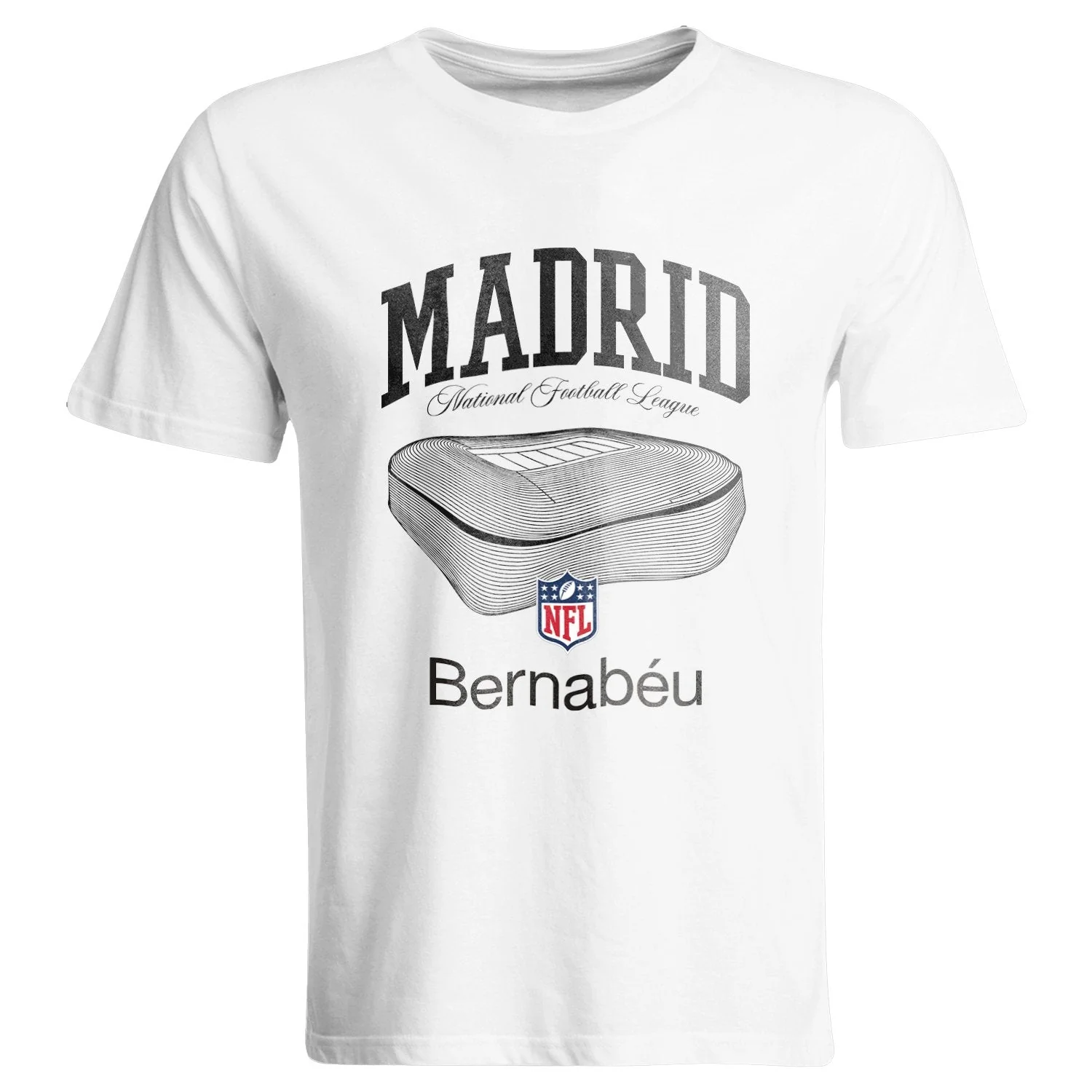 Men’s White Bernabéu x NFL Stadium T‑Shirt