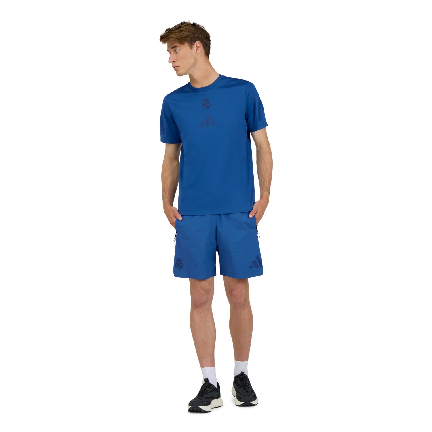 Mens adidas Real Urban Z.N.E. T-shirt Dark Blue - Image 3