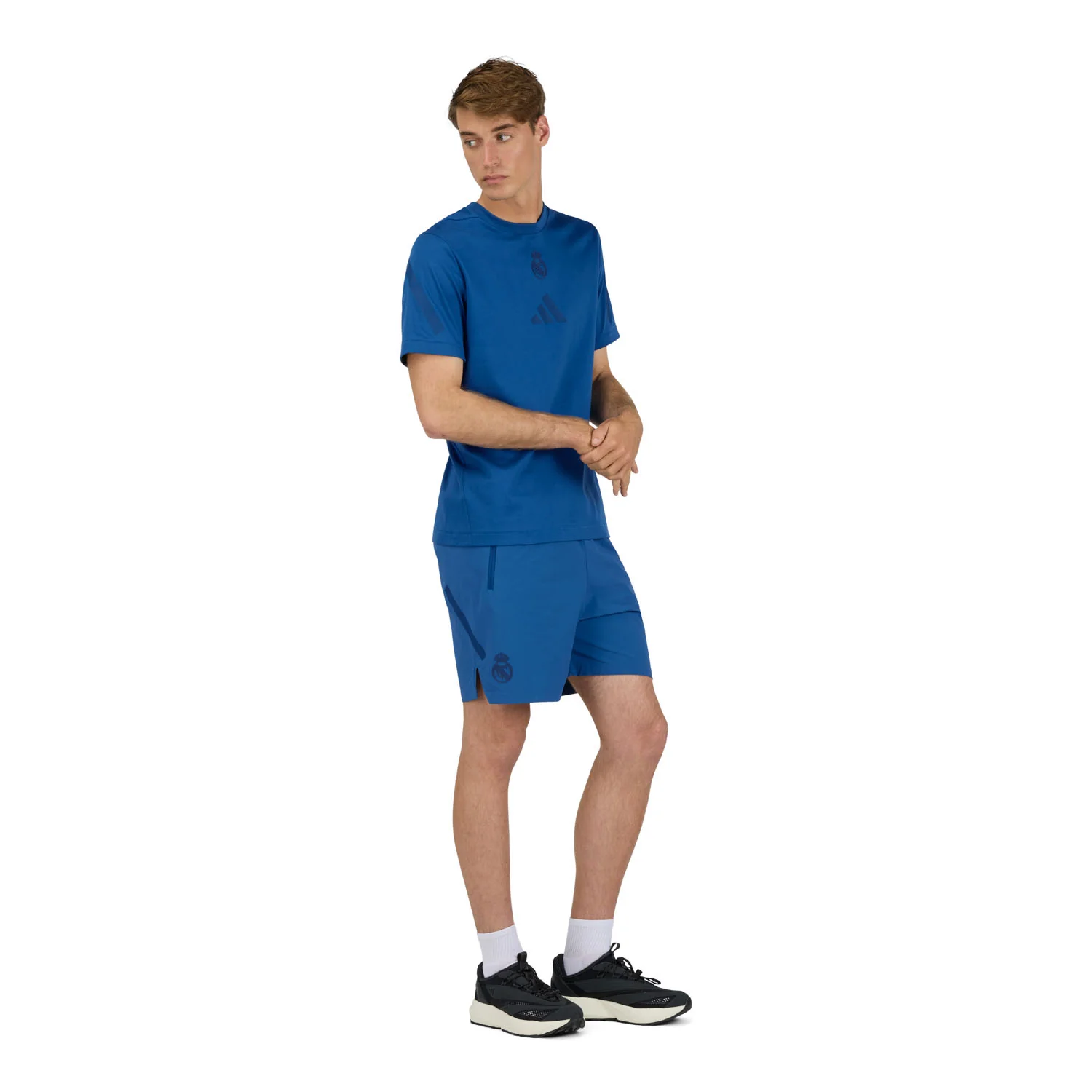 Mens adidas Real Urban Z.N.E. T-shirt Dark Blue - Image 4