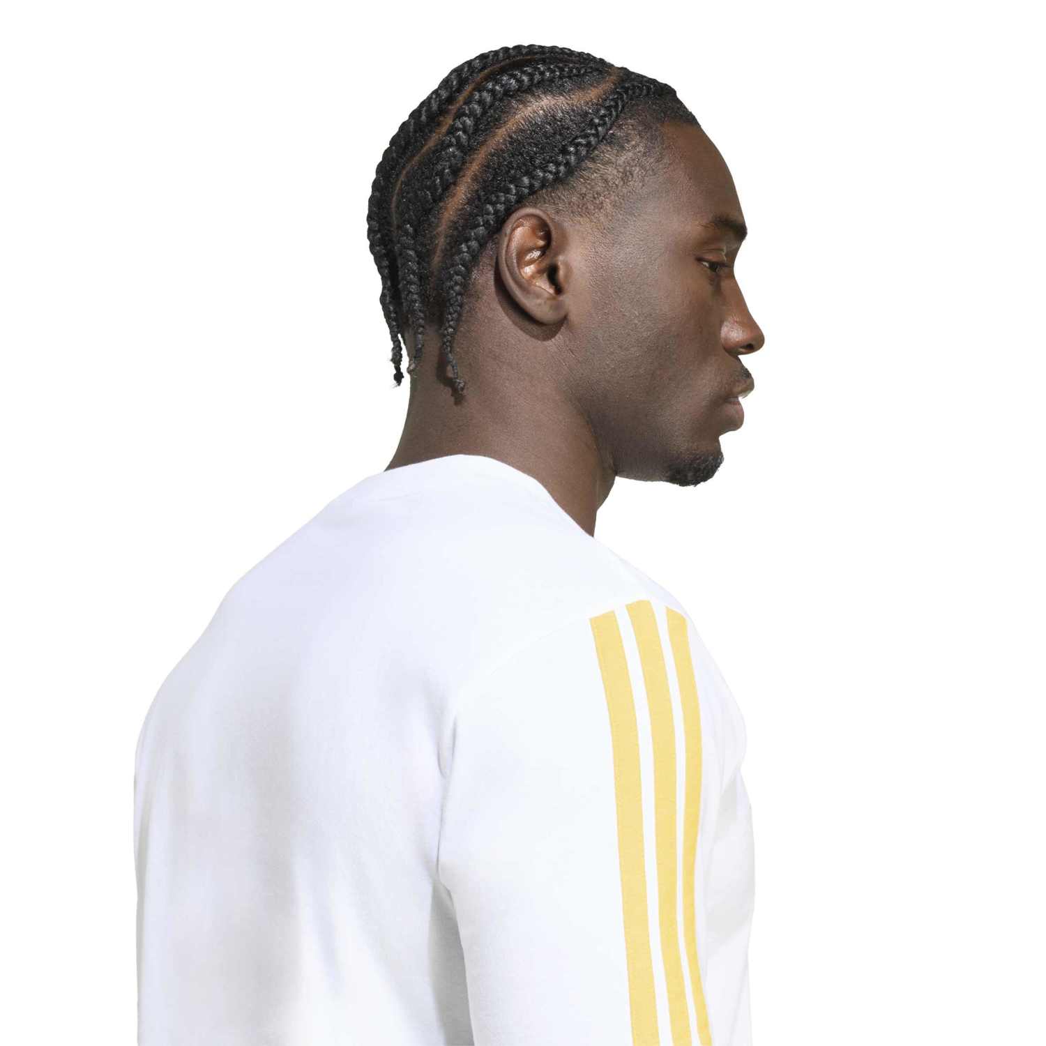 Mens adidas DNA T-Shirt 26/27 White - Image 6