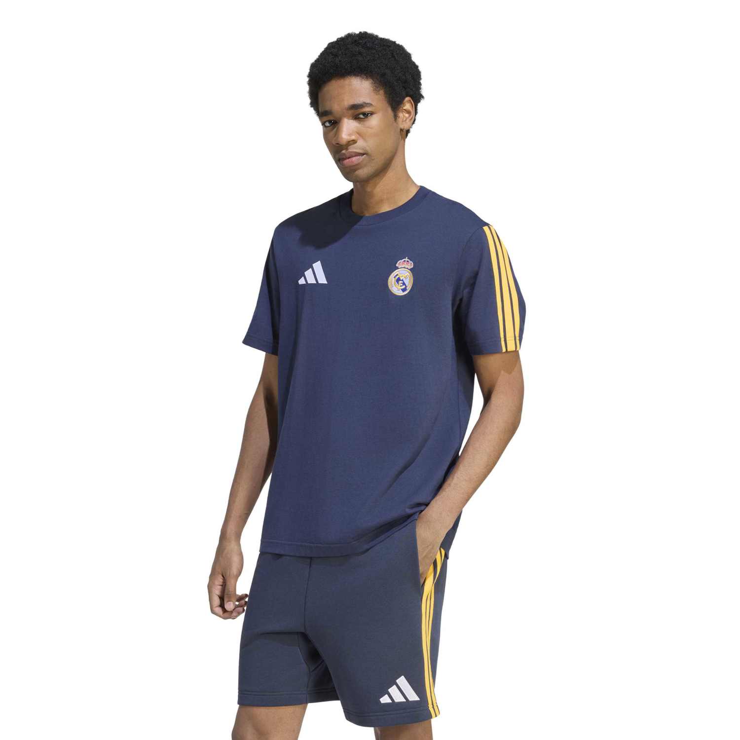 Mens adidas DNA T-Shirt 26/27 Navy - Image 2