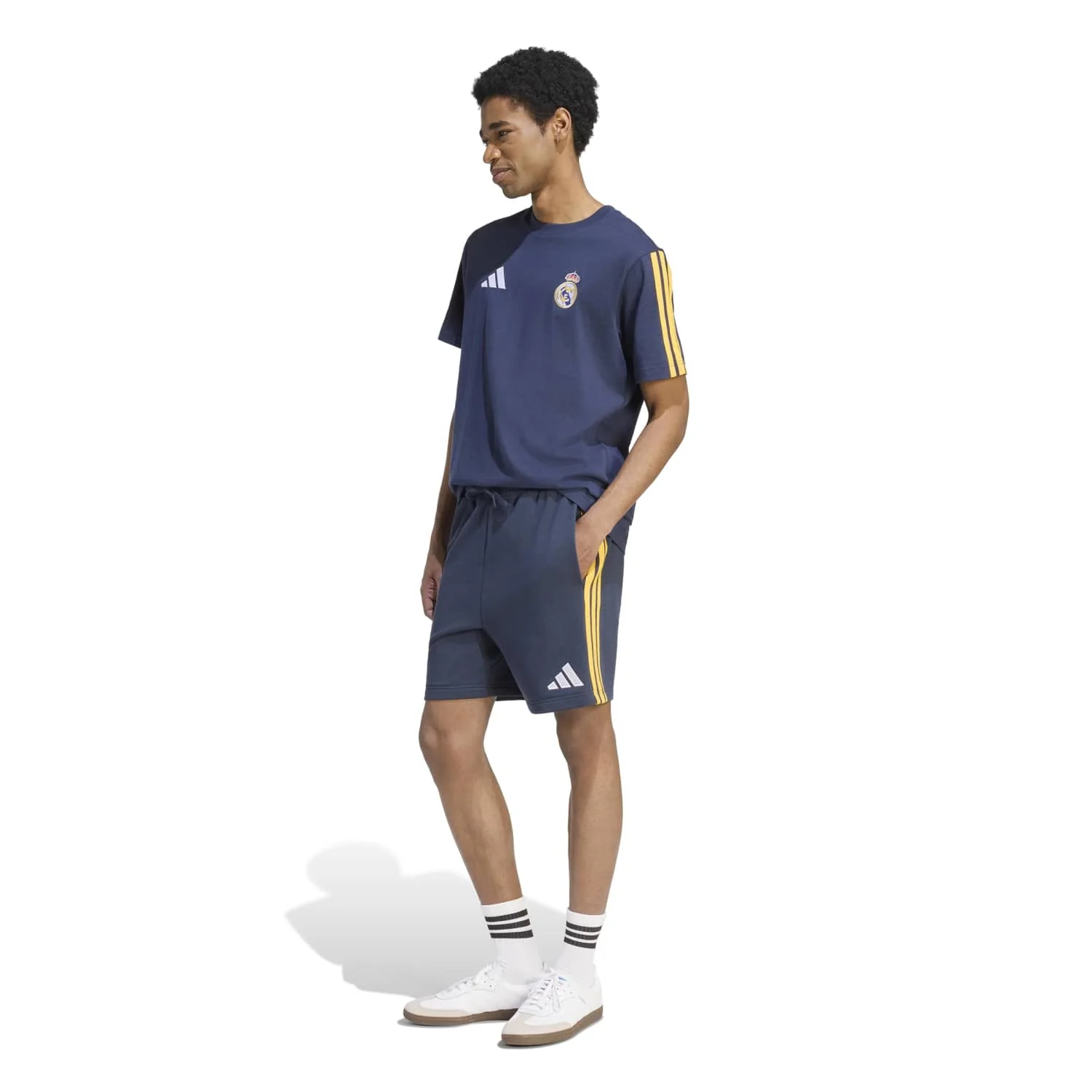 Mens adidas DNA T-Shirt 26/27 Navy - Image 4