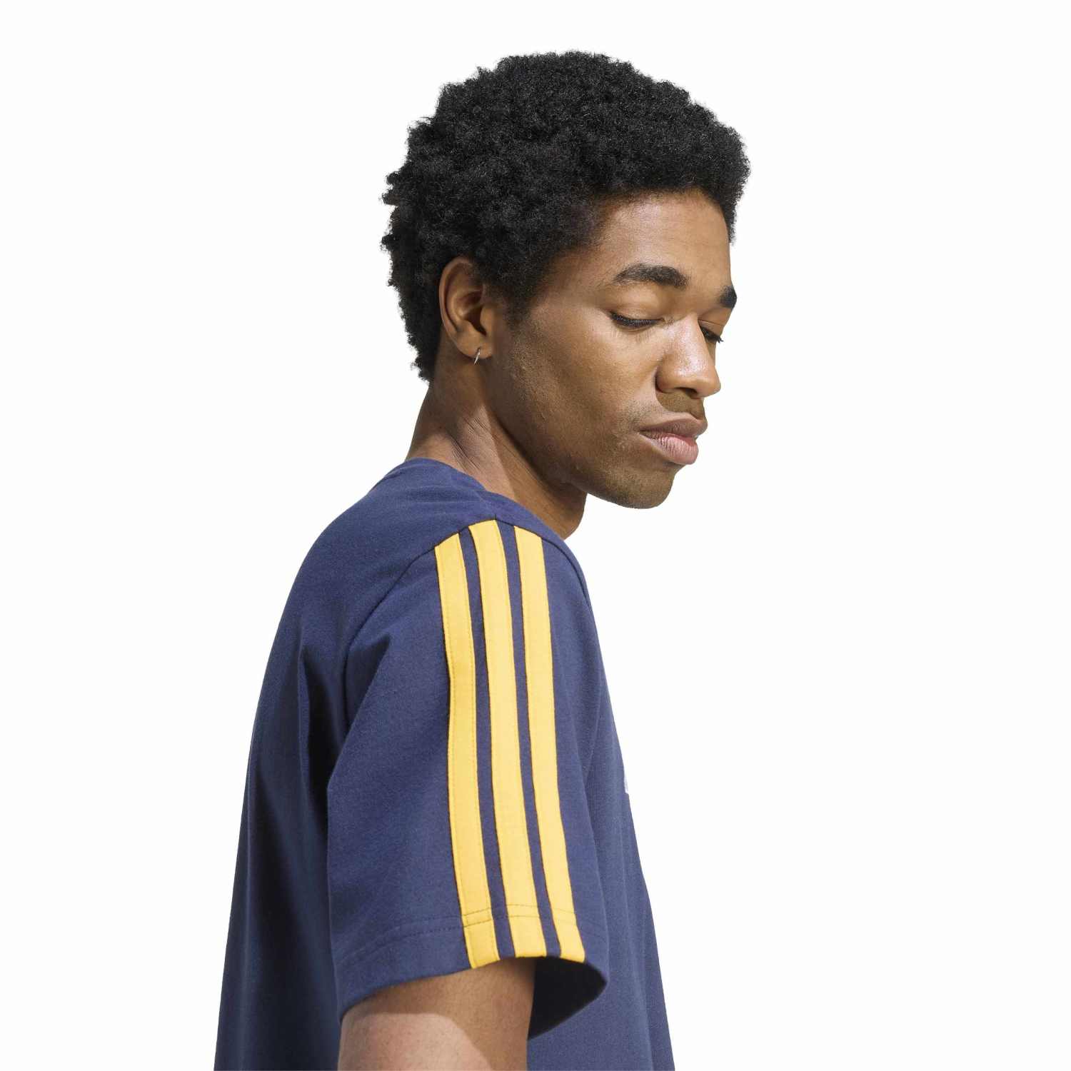 Mens adidas DNA T-Shirt 26/27 Navy - Image 6