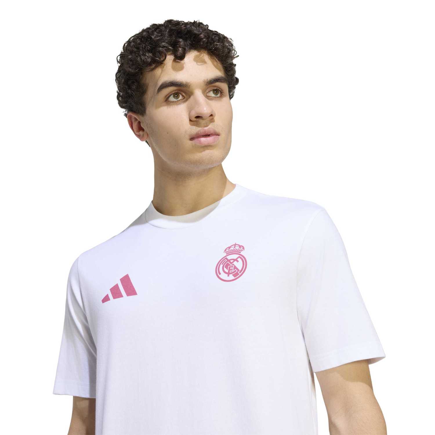 Mens adidas SZN Graphic T-Shirt 26/27 White - Image 5