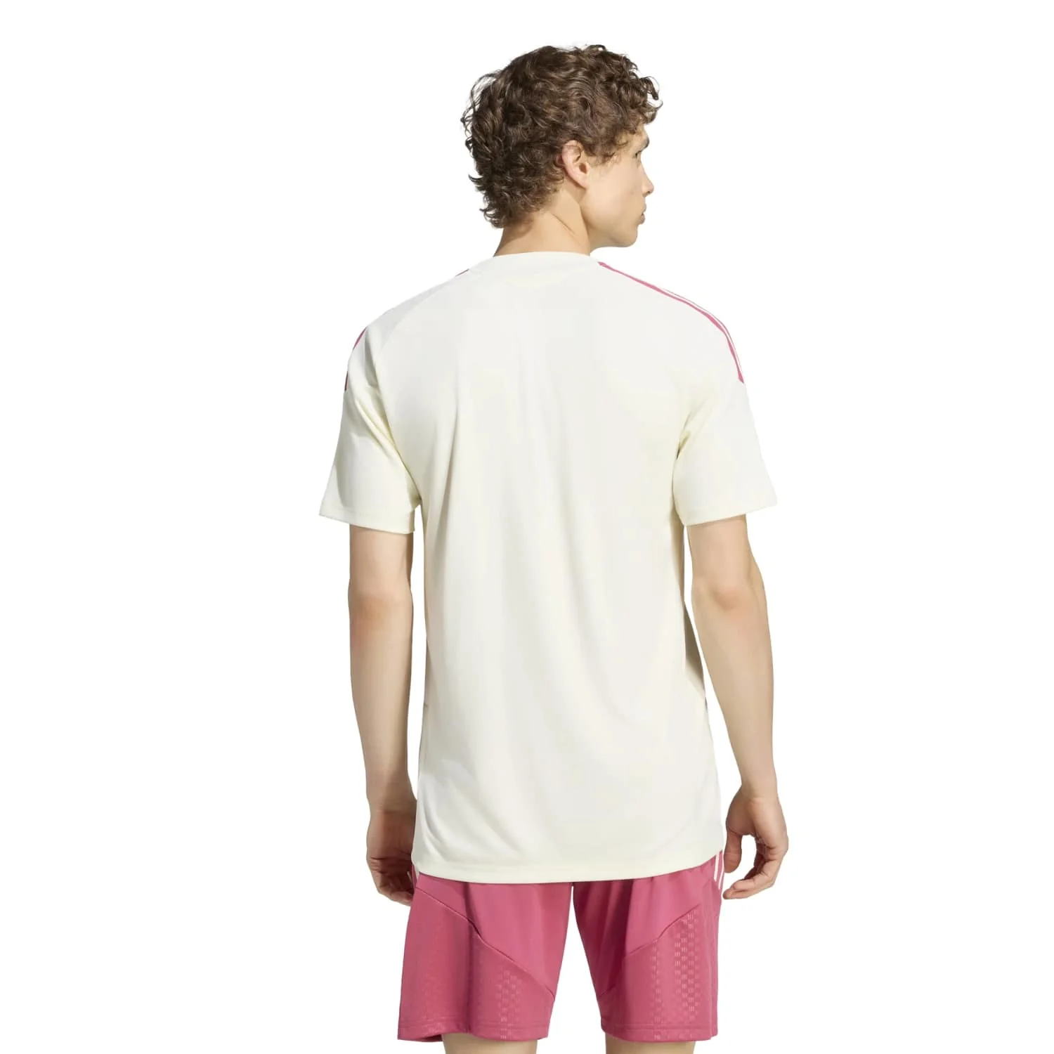 Mens adidas Training Shirt 26/27 Beige - Image 4