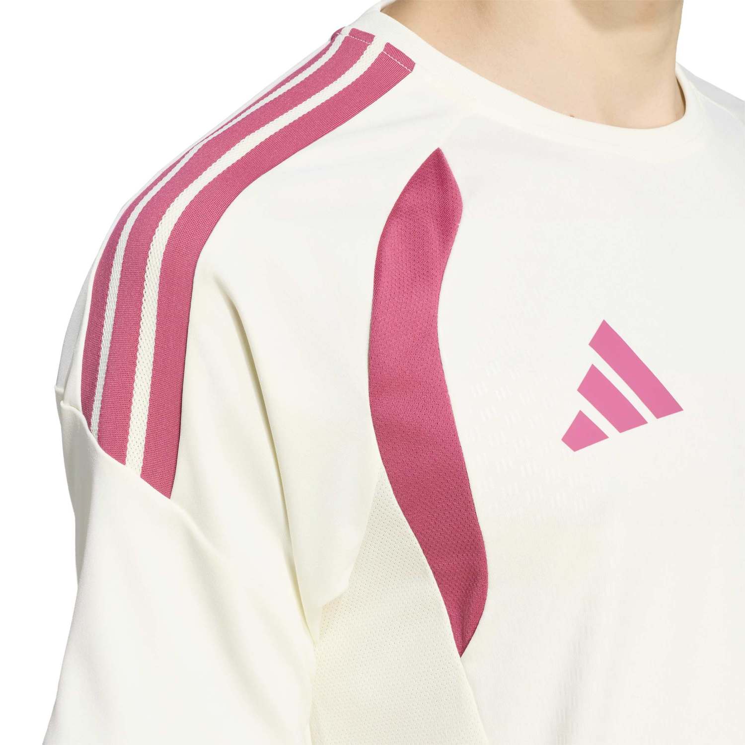 Mens adidas Training Shirt 26/27 Beige - Image 8