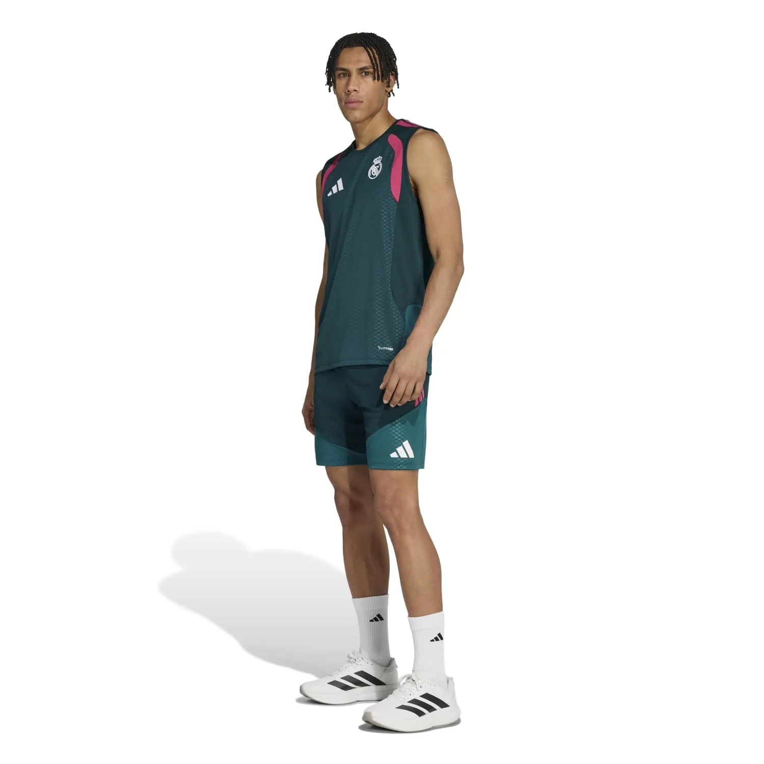 Mens adidas Training Sleeveless Shirt 26/27 Green - Image 5