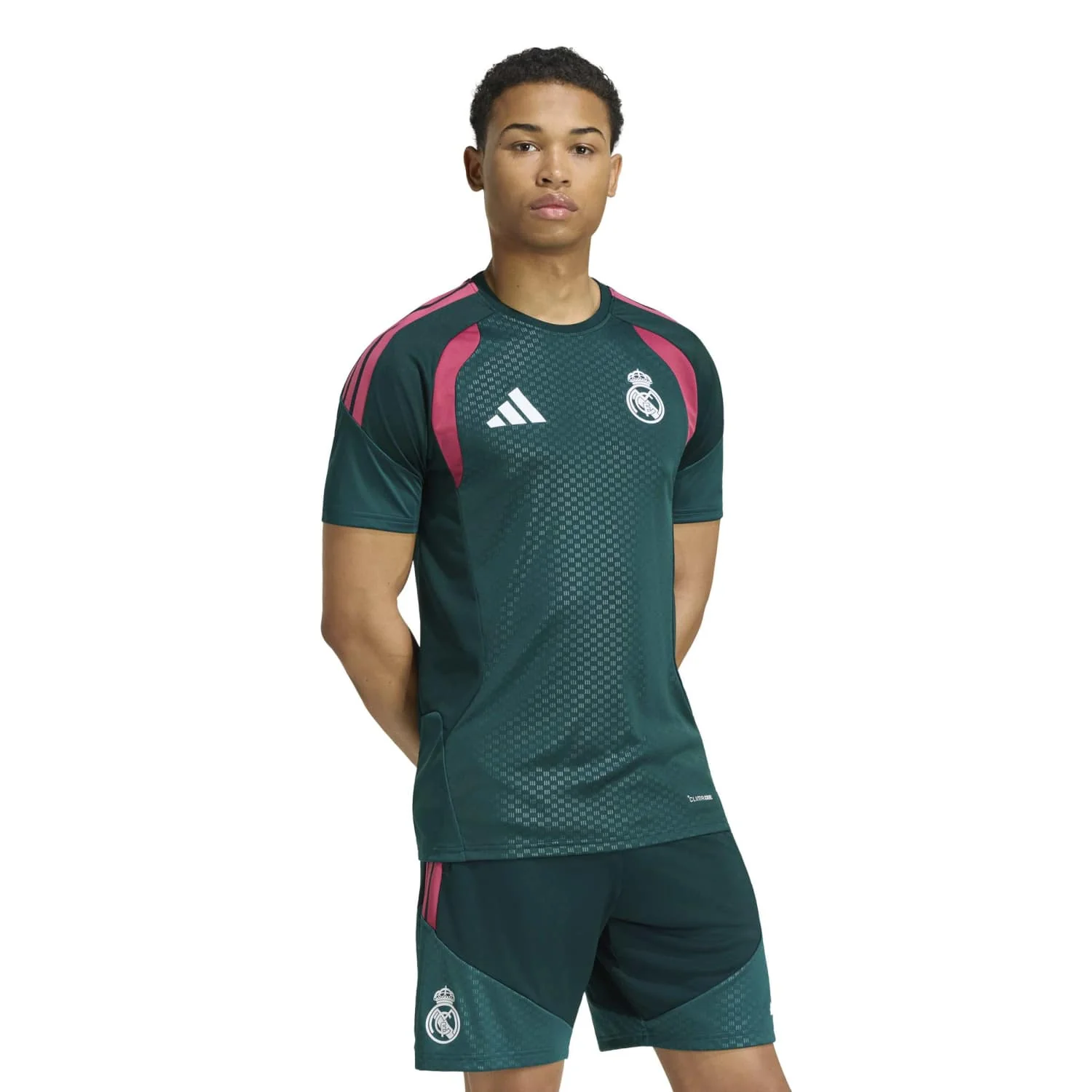Mens adidas Training Shirt 26/27 Green - Image 3