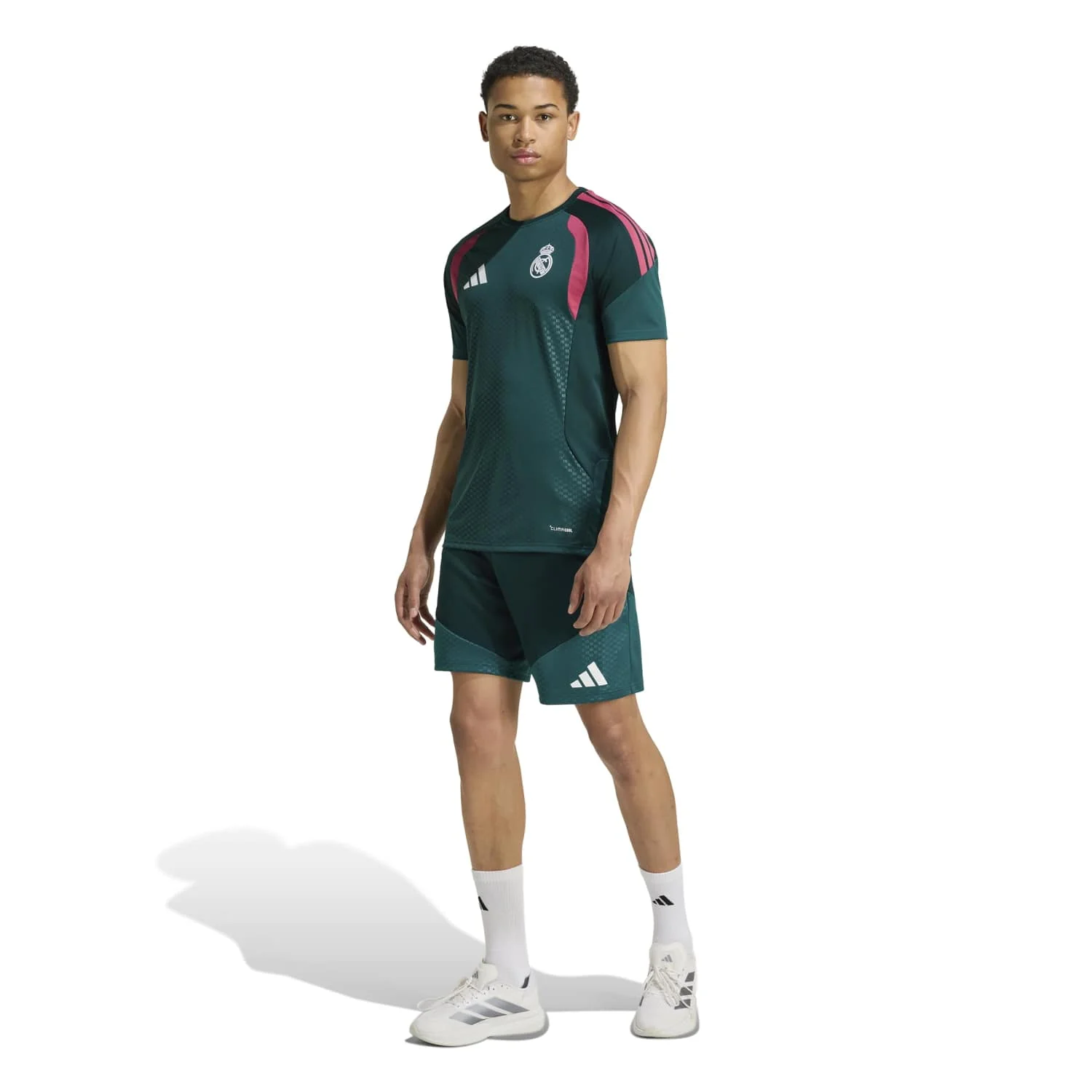 Mens adidas Training Shirt 26/27 Green - Image 6