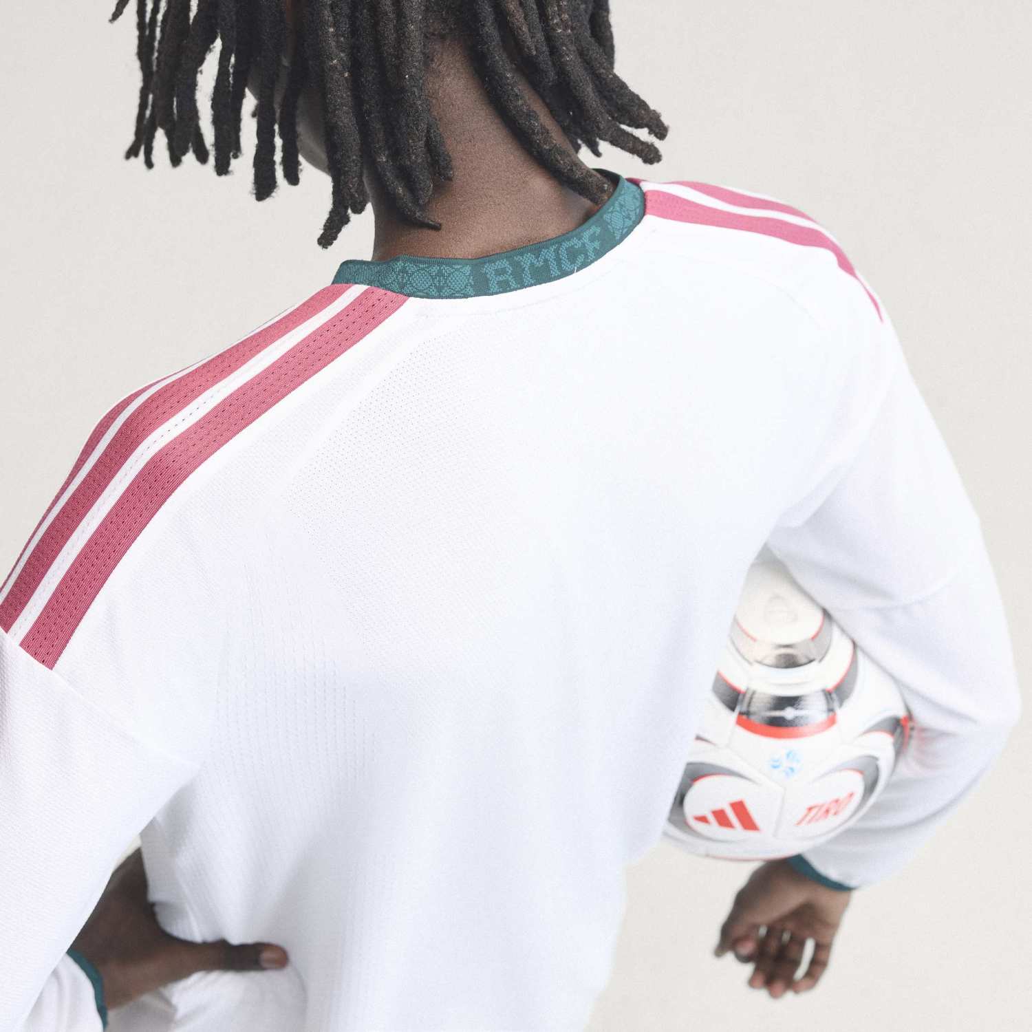 Mens Home Authentic Long Sleeve Jersey 26/27 White - Image 10