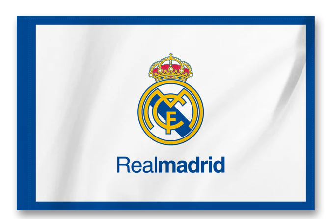 Real Madrid Flag Large -White/Blue