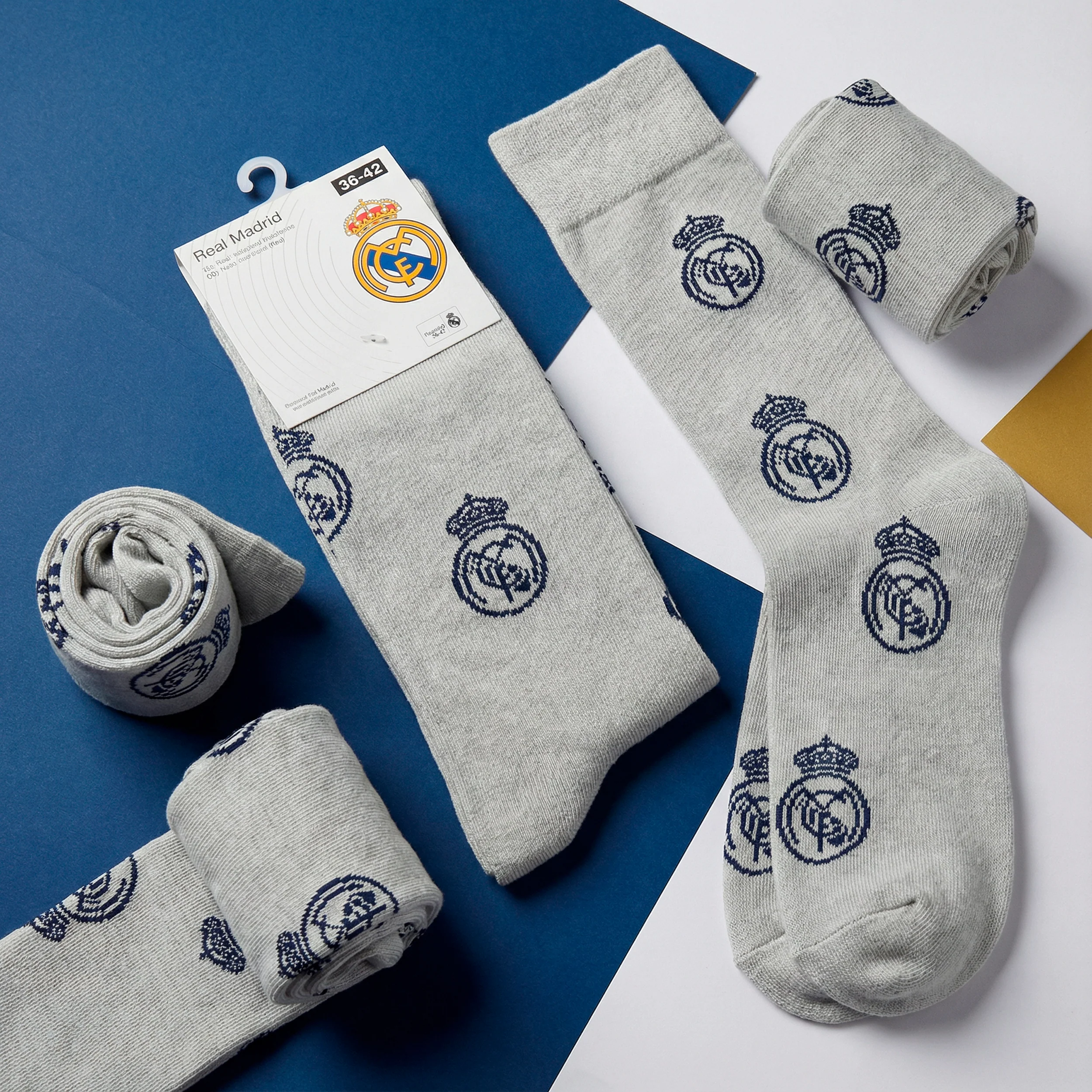 Long Youth Grey Socks - Image 5