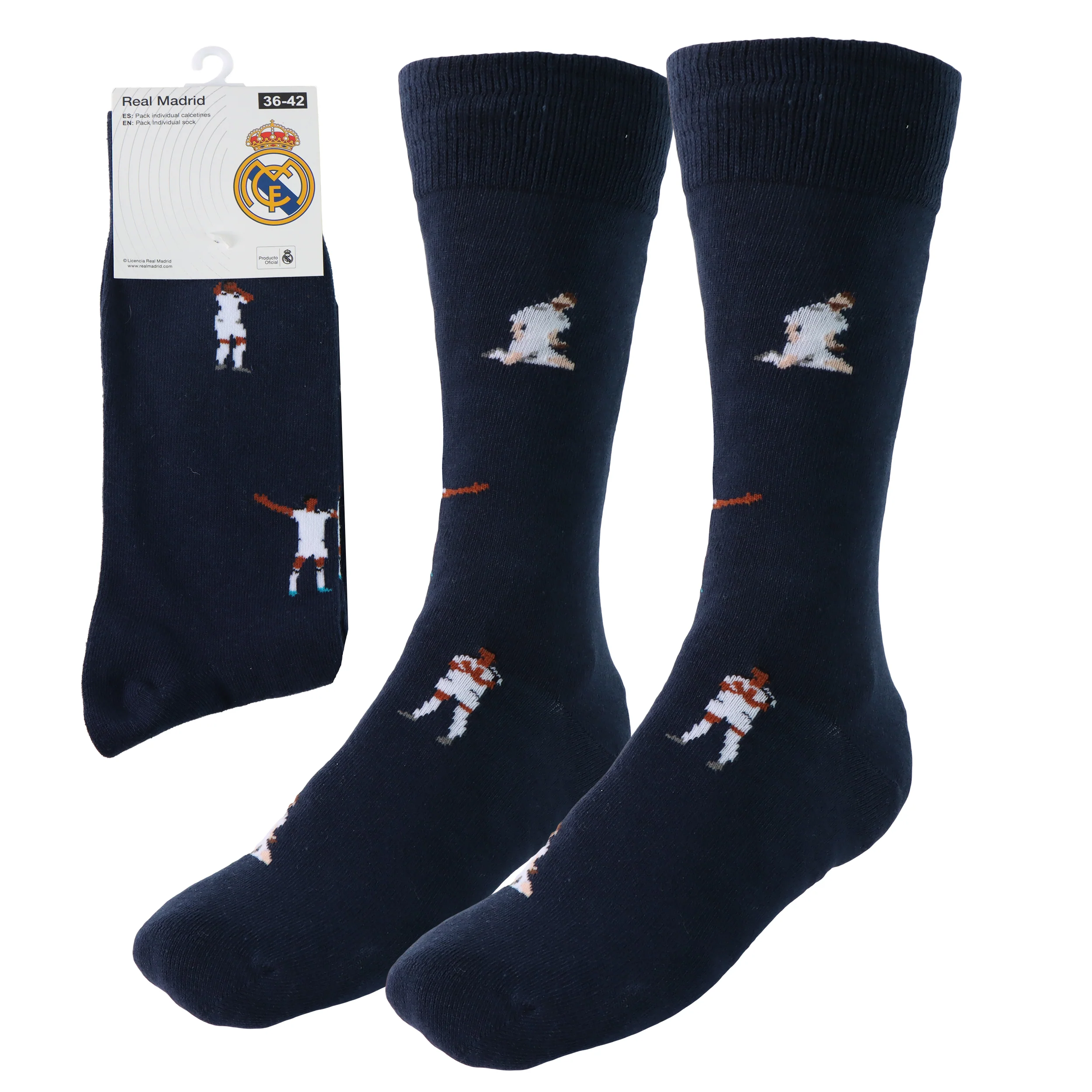Long Youth Player Navy Socks - Image 6