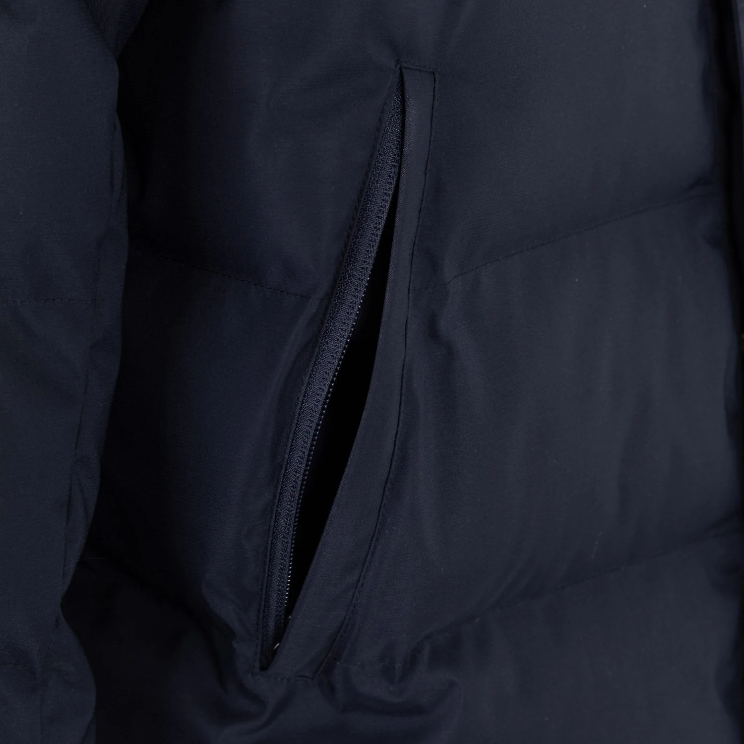Kids Outerwear Long Padded Parka Coat Navy - Image 5