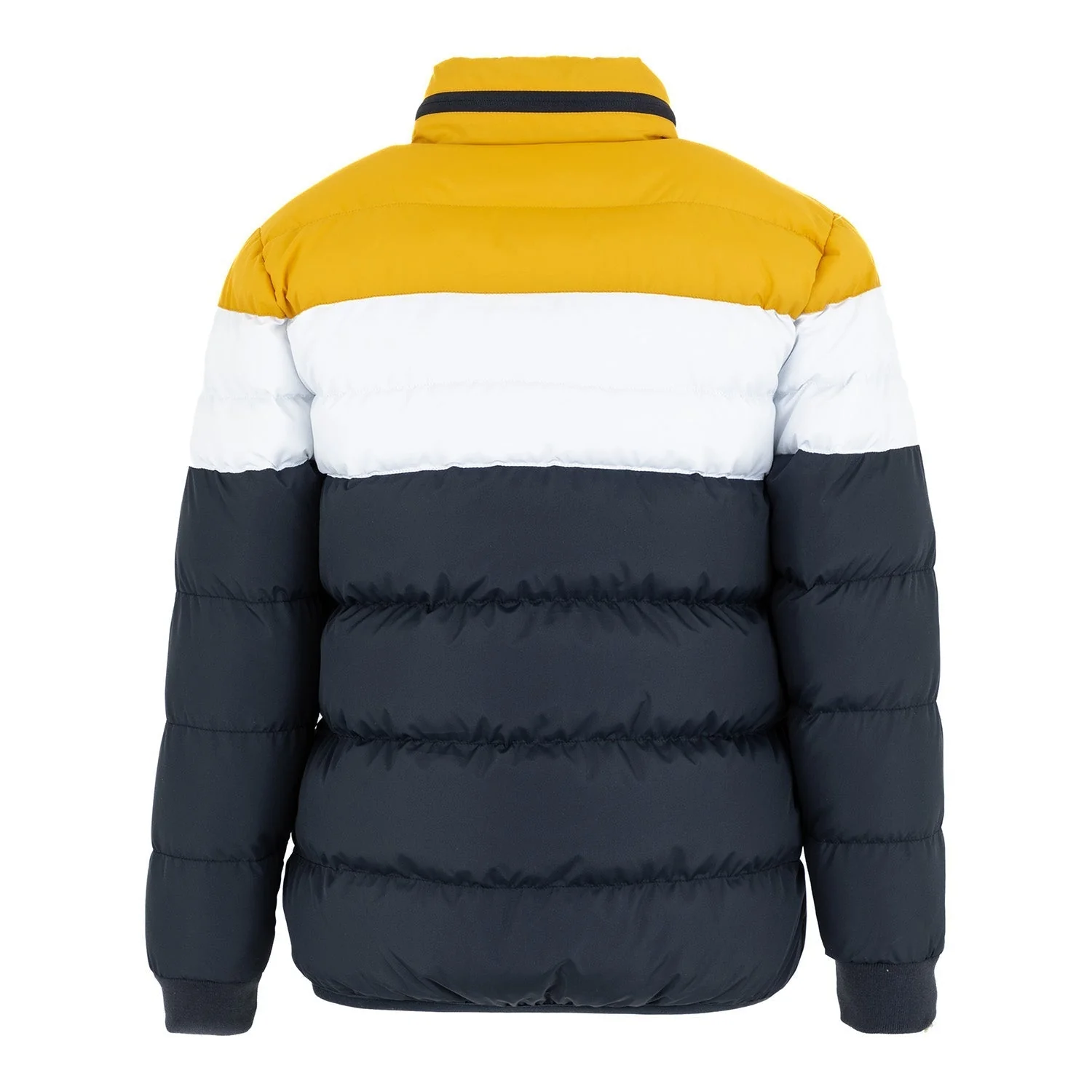 Kids Outerwear Color Block V Shaped Puffer Jacket Navy - Image 2
