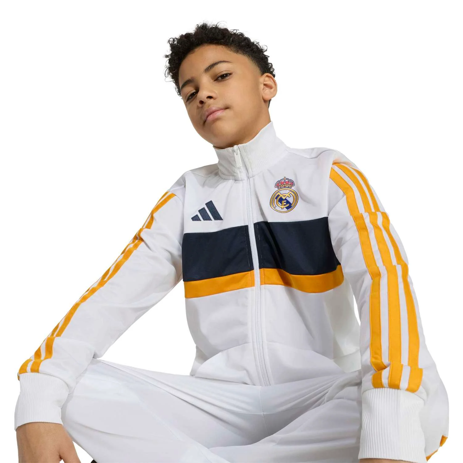 Youth adidas DNA Tracksuit 26/27 White - Image 3
