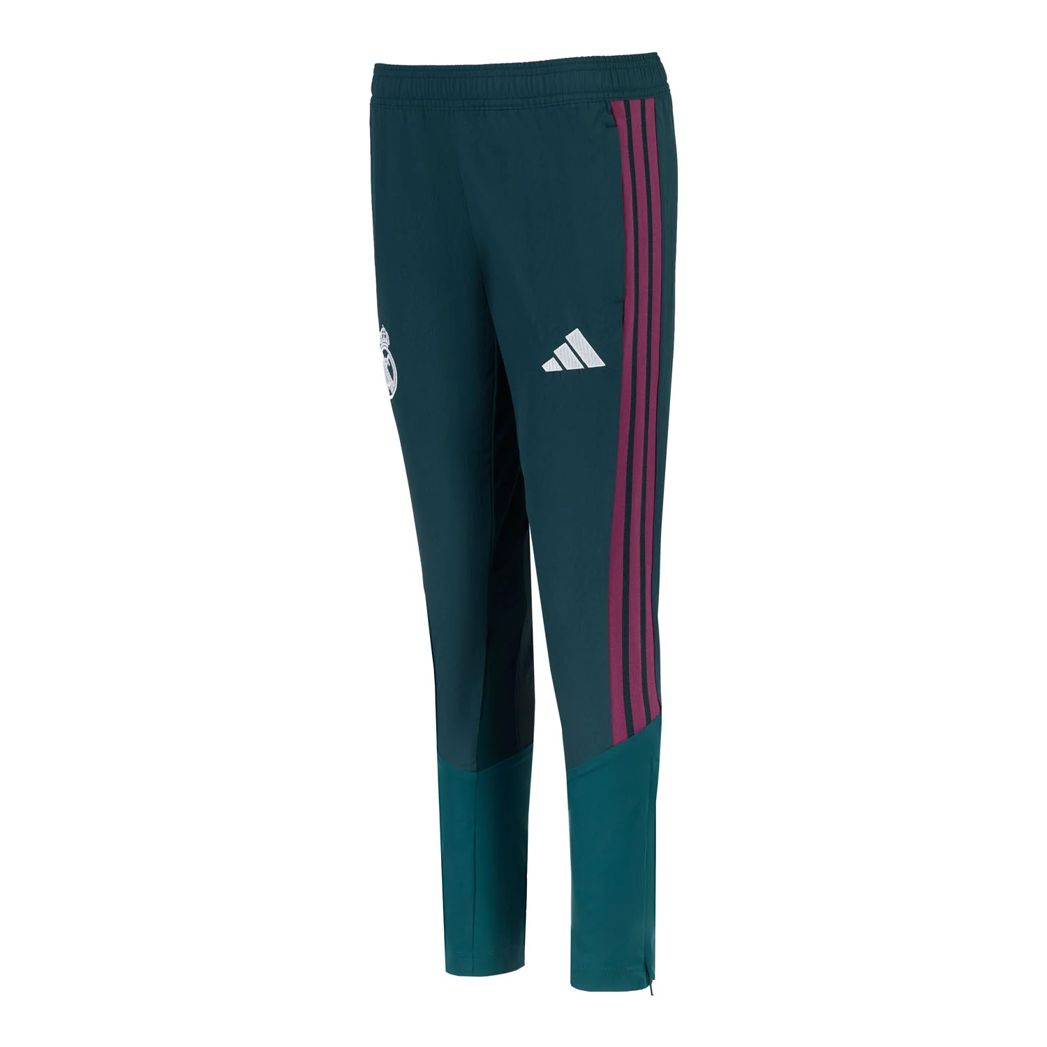 Youth adidas Training Tracksuit Pants 26/27 Green - Image 2