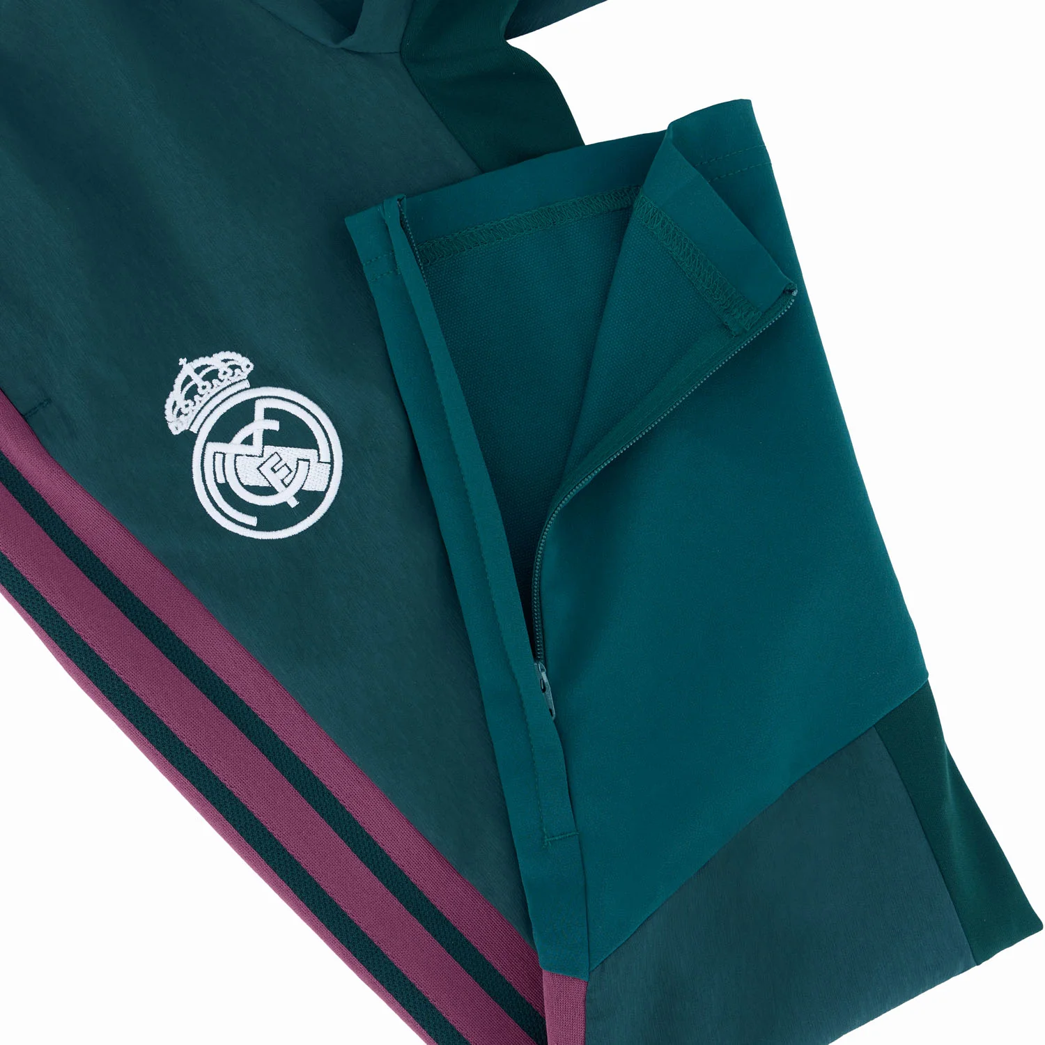 Youth adidas Training Tracksuit Pants 26/27 Green - Image 4