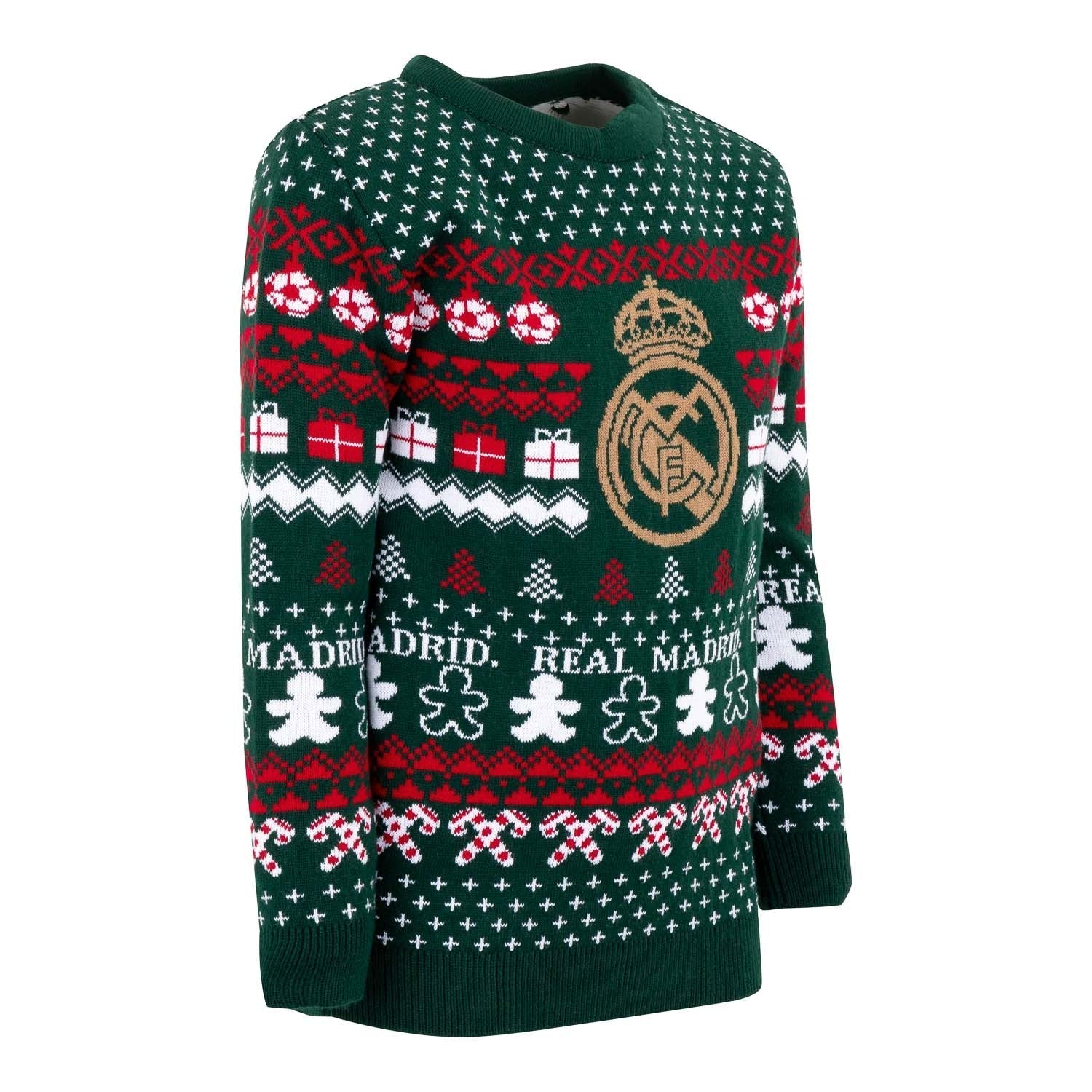 Kids Christmas Sweater Crest Green/Multicolor - Image 2