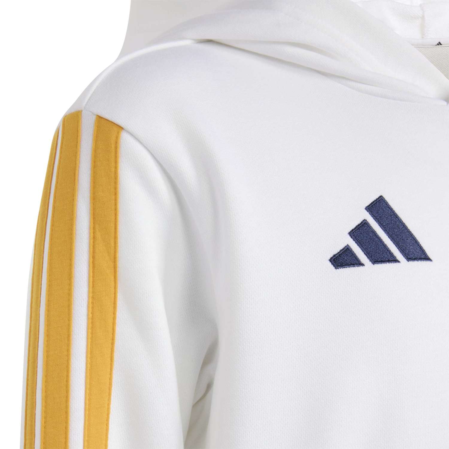 Youth adidas DNA Hoodie 26/27 White - Image 4