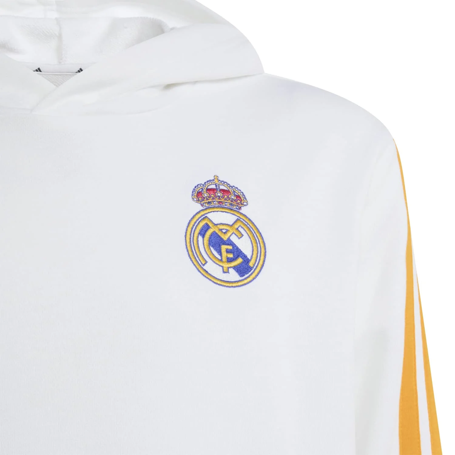 Youth adidas DNA Hoodie 26/27 White - Image 5