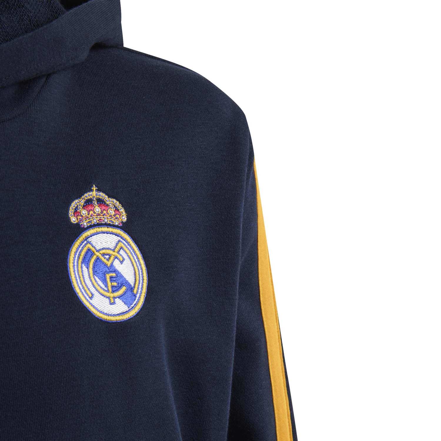 Youth adidas DNA Hoodie 26/27 Navy - Image 5