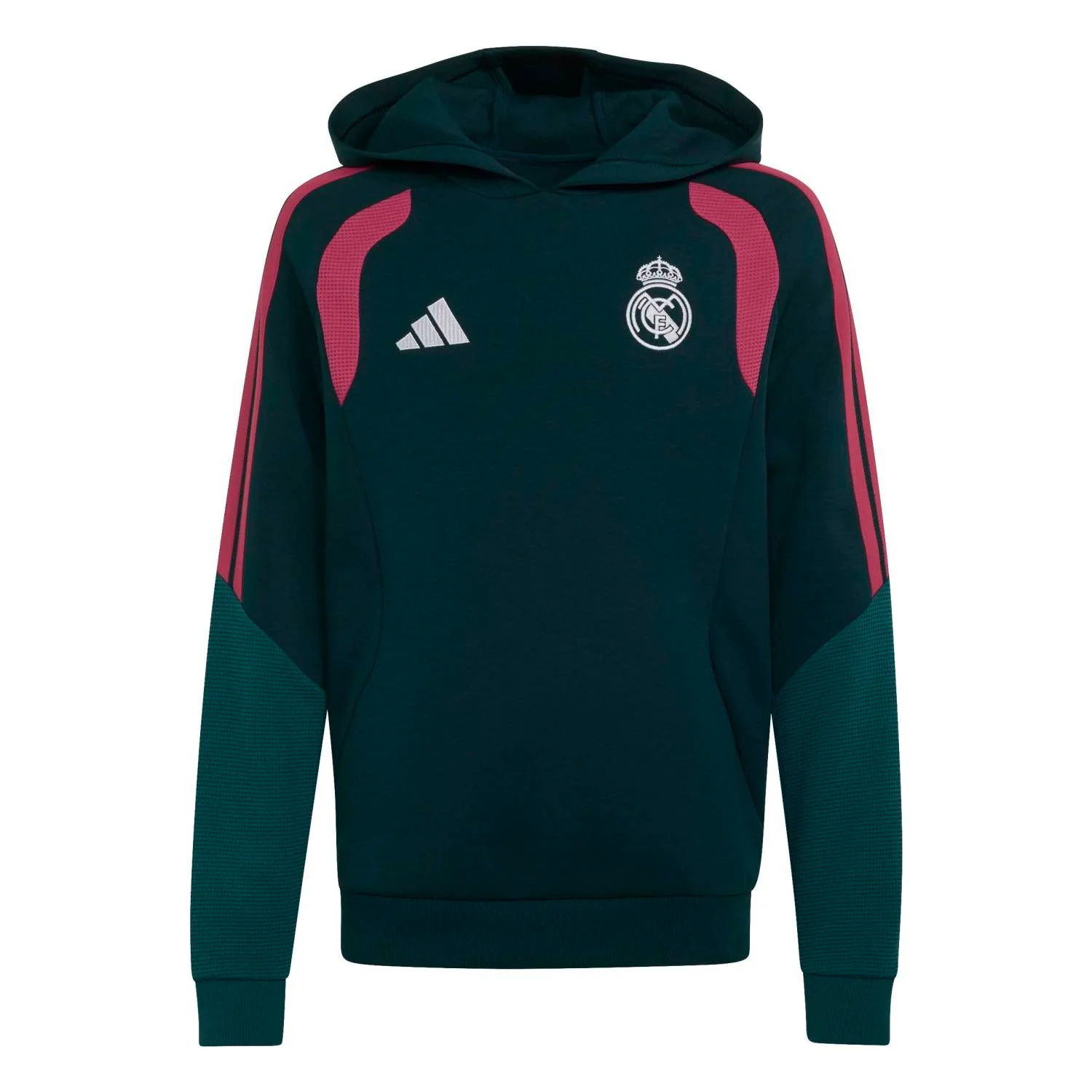 Youth adidas Training Hoodie 26/27 Green - Image 2