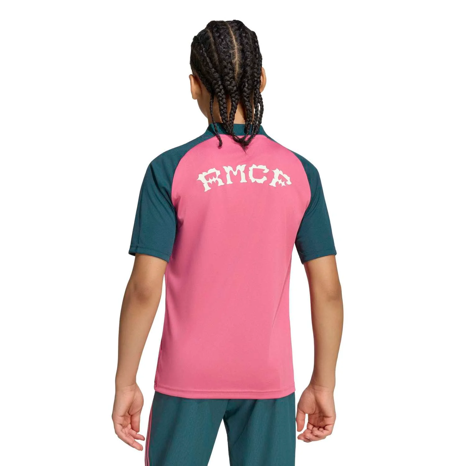 Youth adidas Warm Up Shirt 26/27 Pink - Image 4