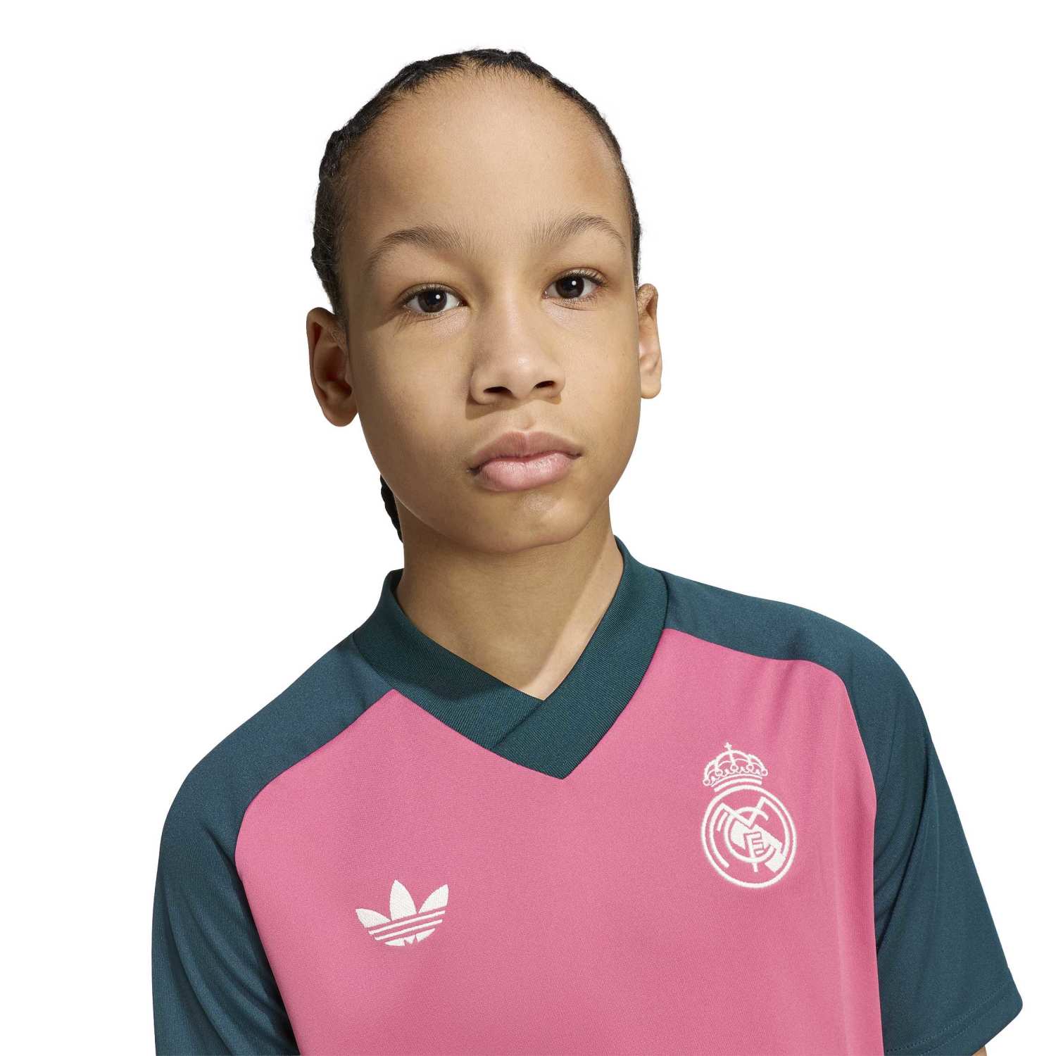 Youth adidas Warm Up Shirt 26/27 Pink - Image 6