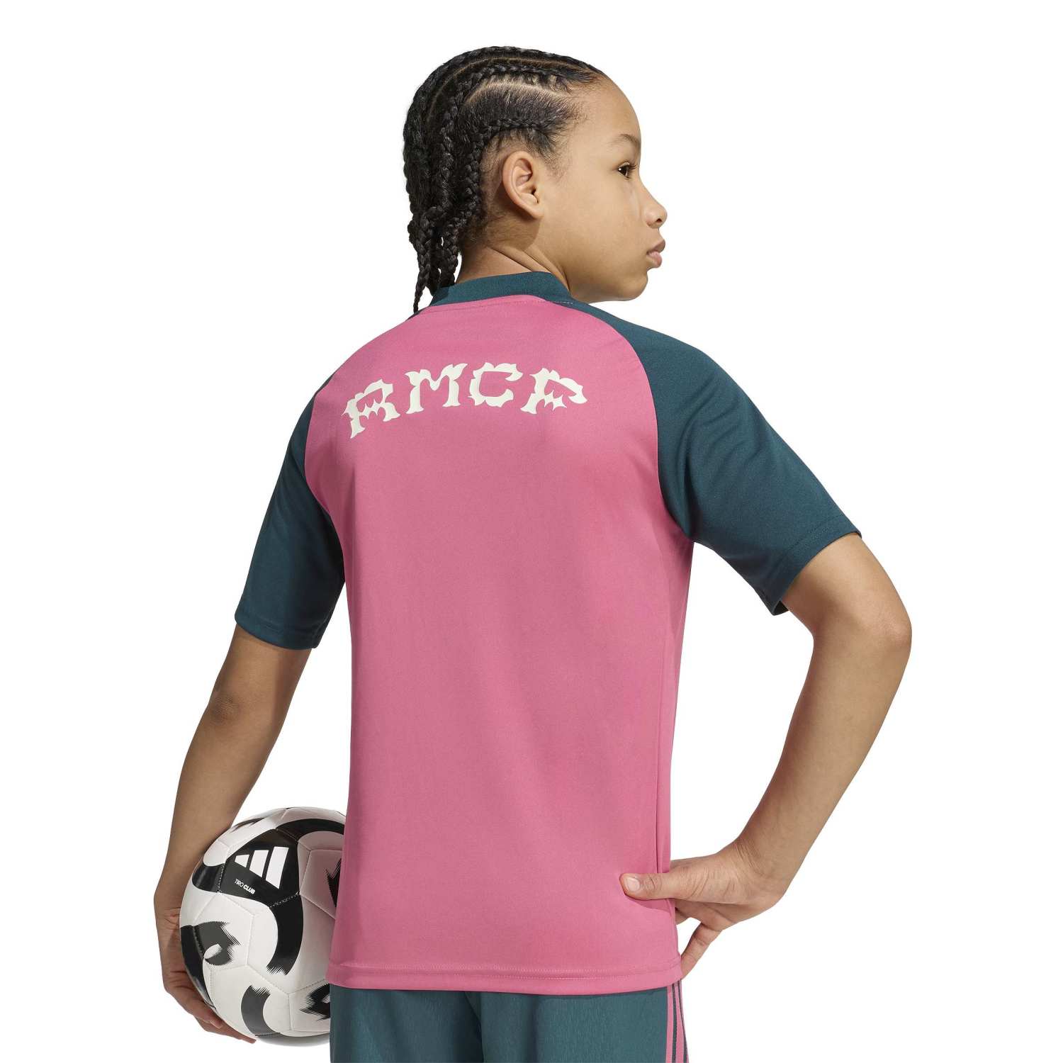 Youth adidas Warm Up Shirt 26/27 Pink - Image 7