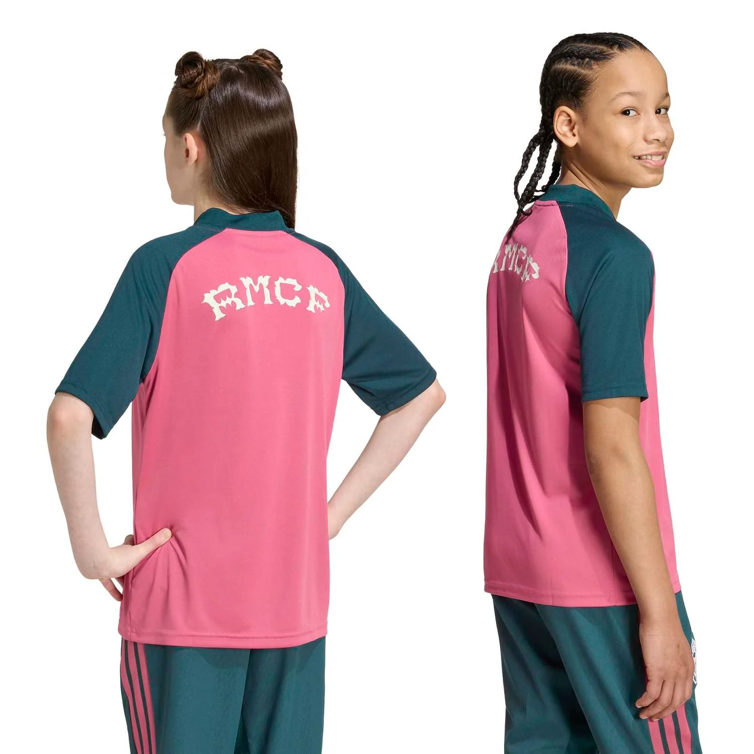 Youth adidas Warm Up Shirt 26/27 Pink - Image 8