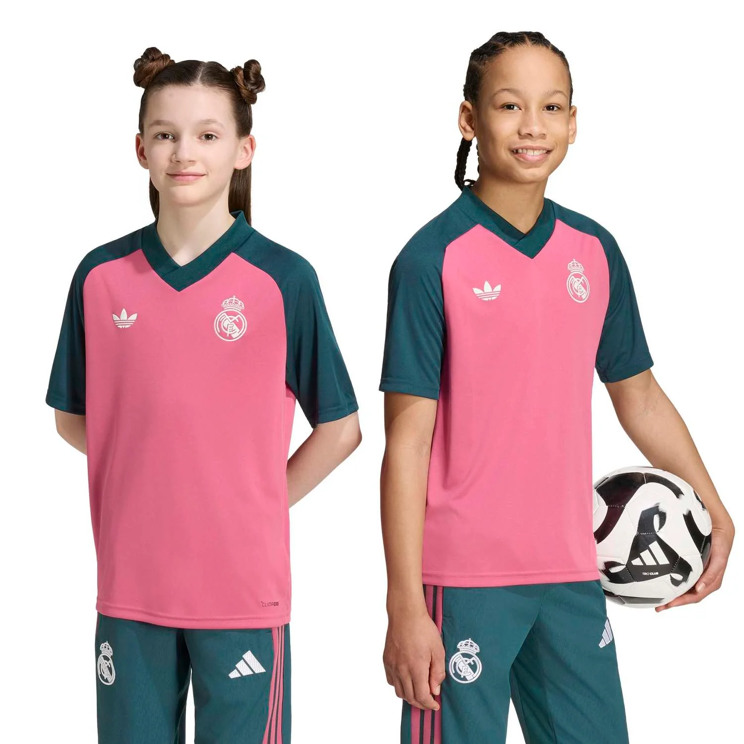 Youth adidas Warm Up Shirt 26/27 Pink - Image 9