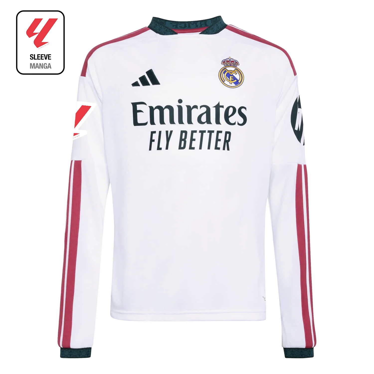 Youth Home Long Sleeve Jersey 26/27 White - Image 11