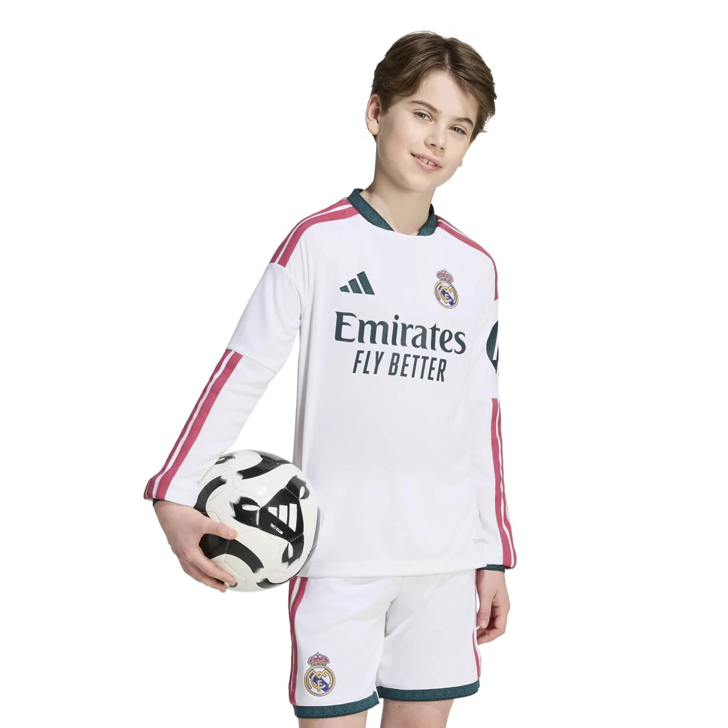 Youth Home Long Sleeve Jersey 26/27 White - Image 3