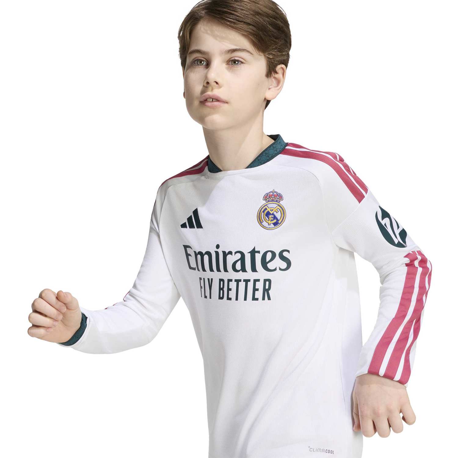 Youth Home Long Sleeve Jersey 26/27 White - Image 6