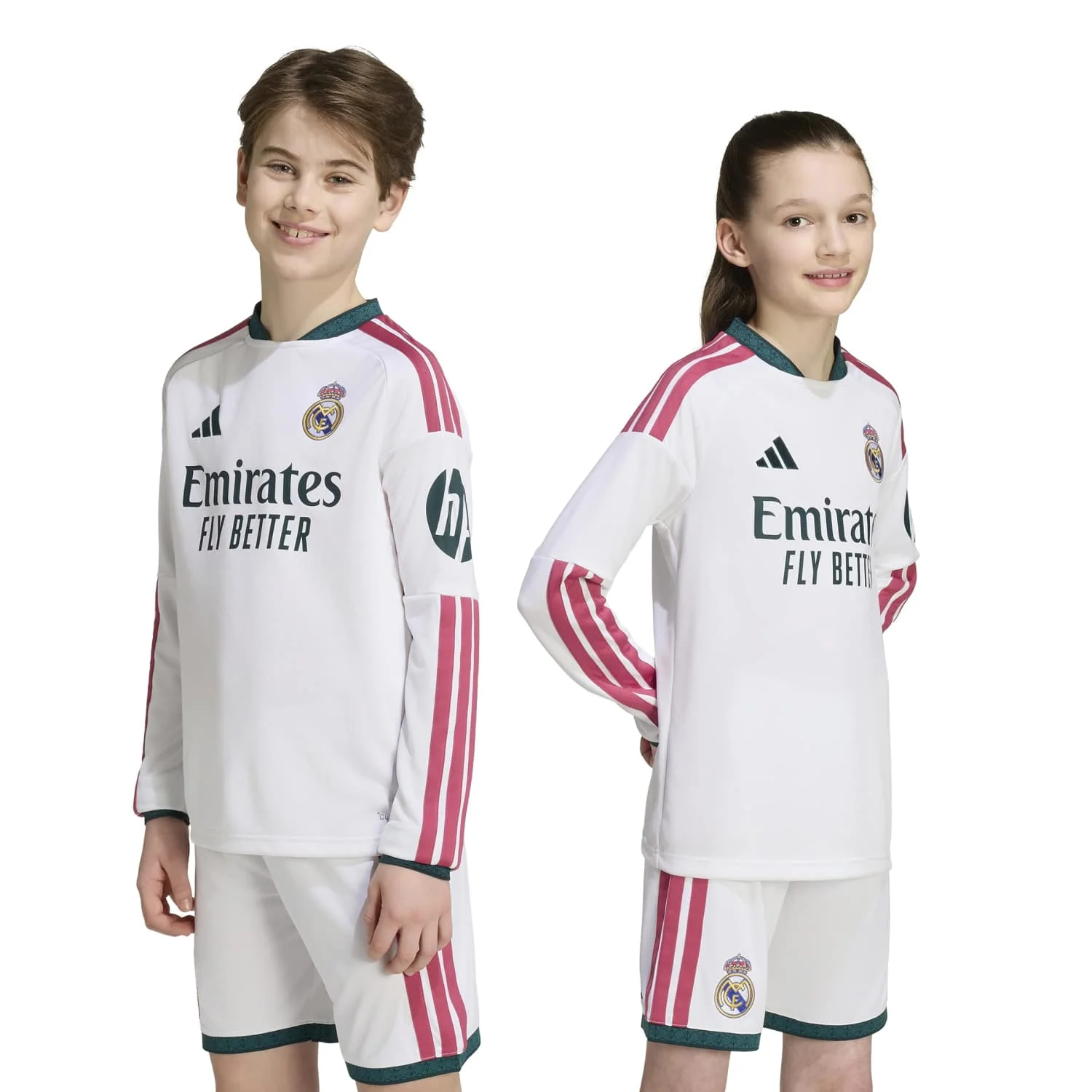 Youth Home Long Sleeve Jersey 26/27 White - Image 9