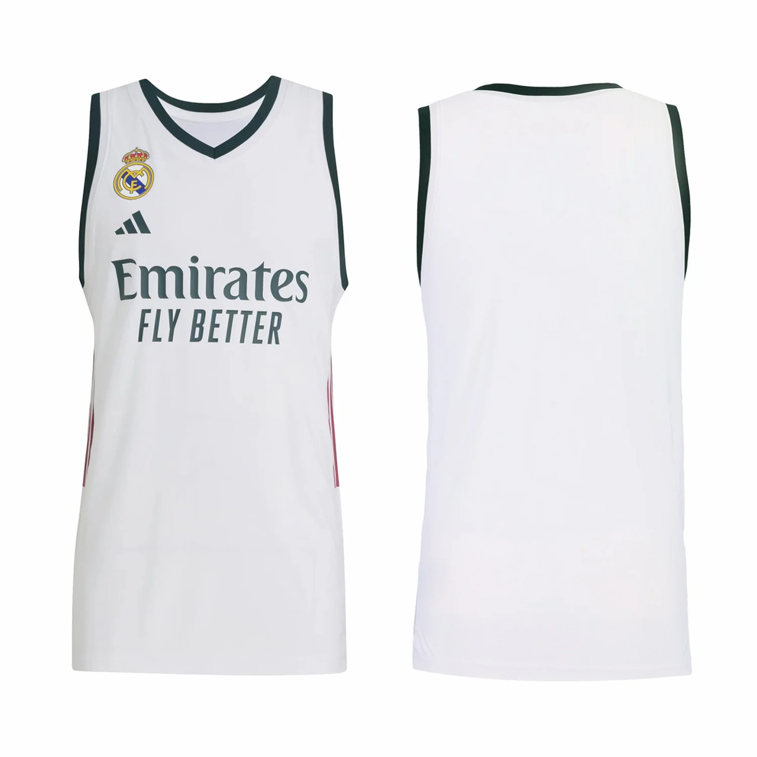 Youth Home Basketball Shirt 26/27 White - Image 3